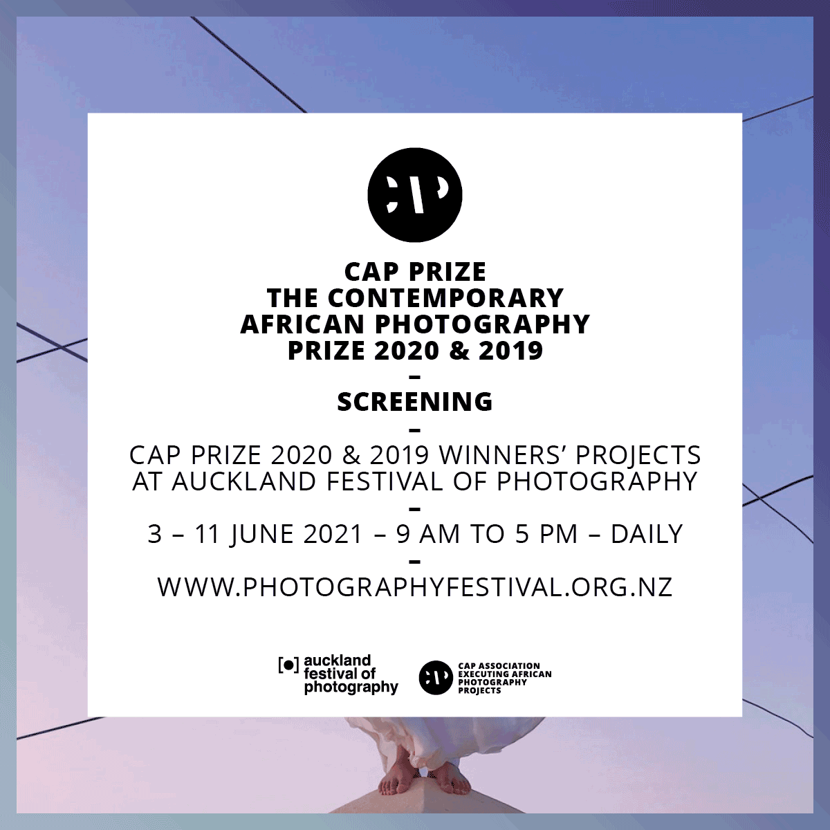 CAP Prize 2020 and 2019 at Auckland Festival of Photography