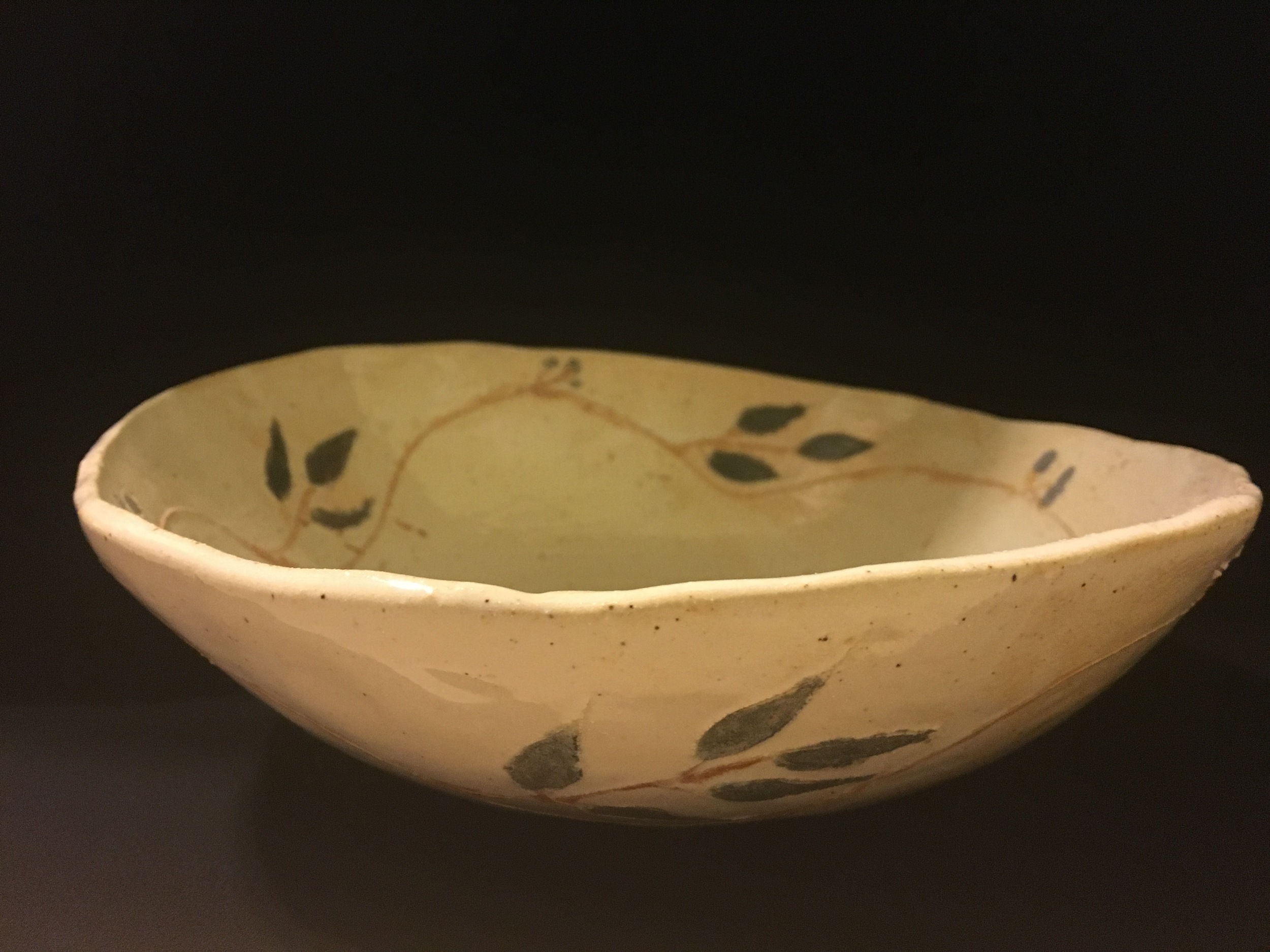 pottery with olive leaves.JPG