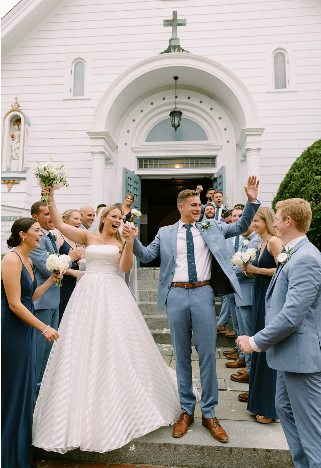 A Timeless Coastal Wedding at St. Elizabeth Church and the Winnetu Oceanside Resort | Emily &amp; Chris