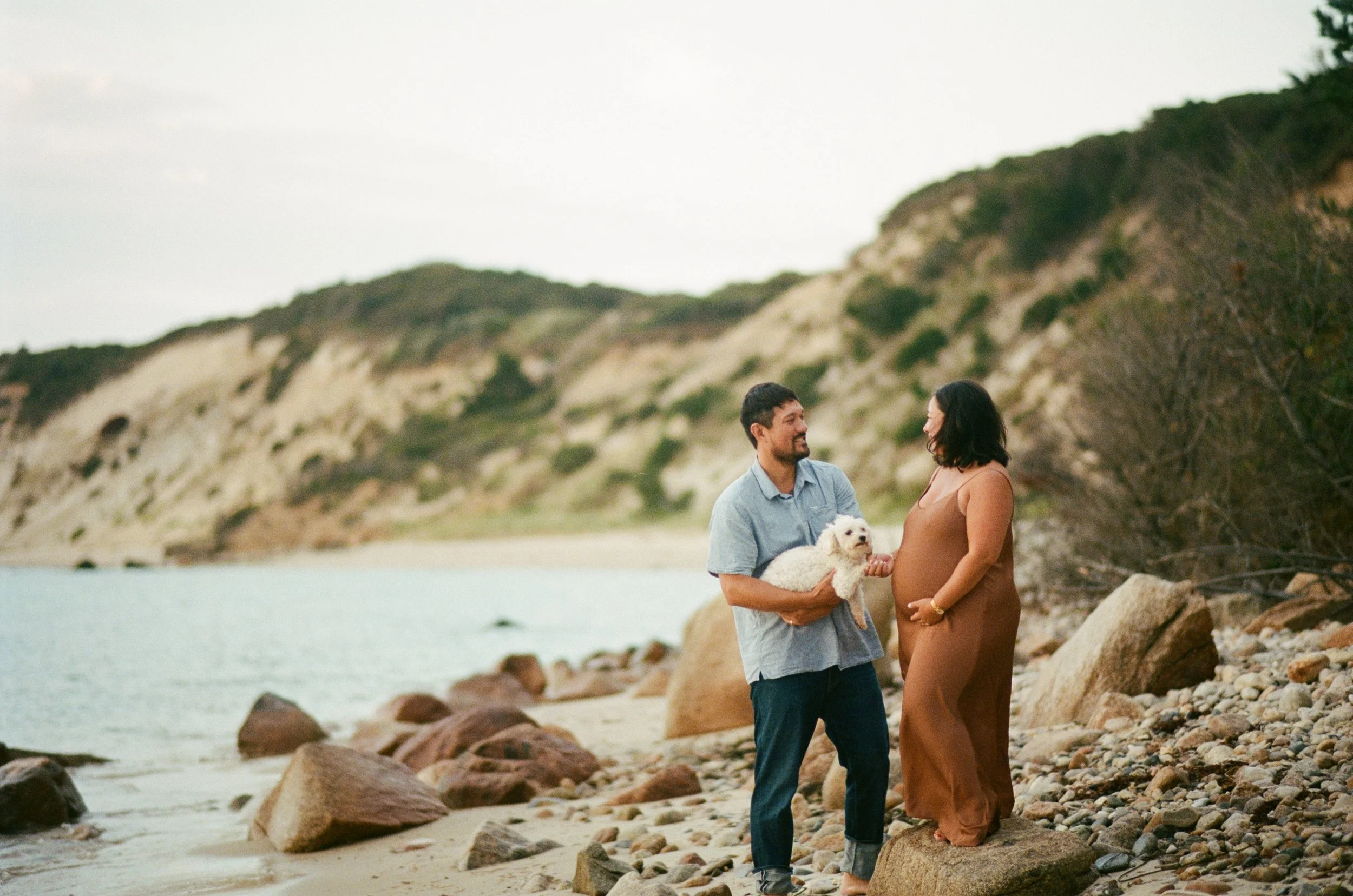 Maternity Moments of a Lifetime at Lamberts Cove Beach | Nate &amp; Kay’s Story