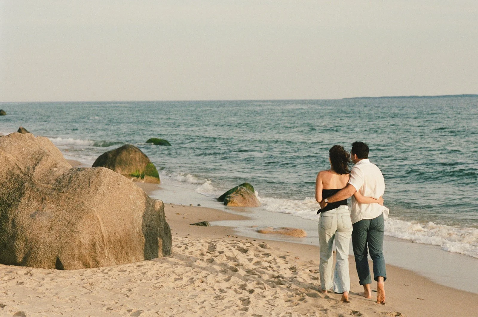 A Surprise Proposal at Gay Head Lighthouse in Aquinnah 
