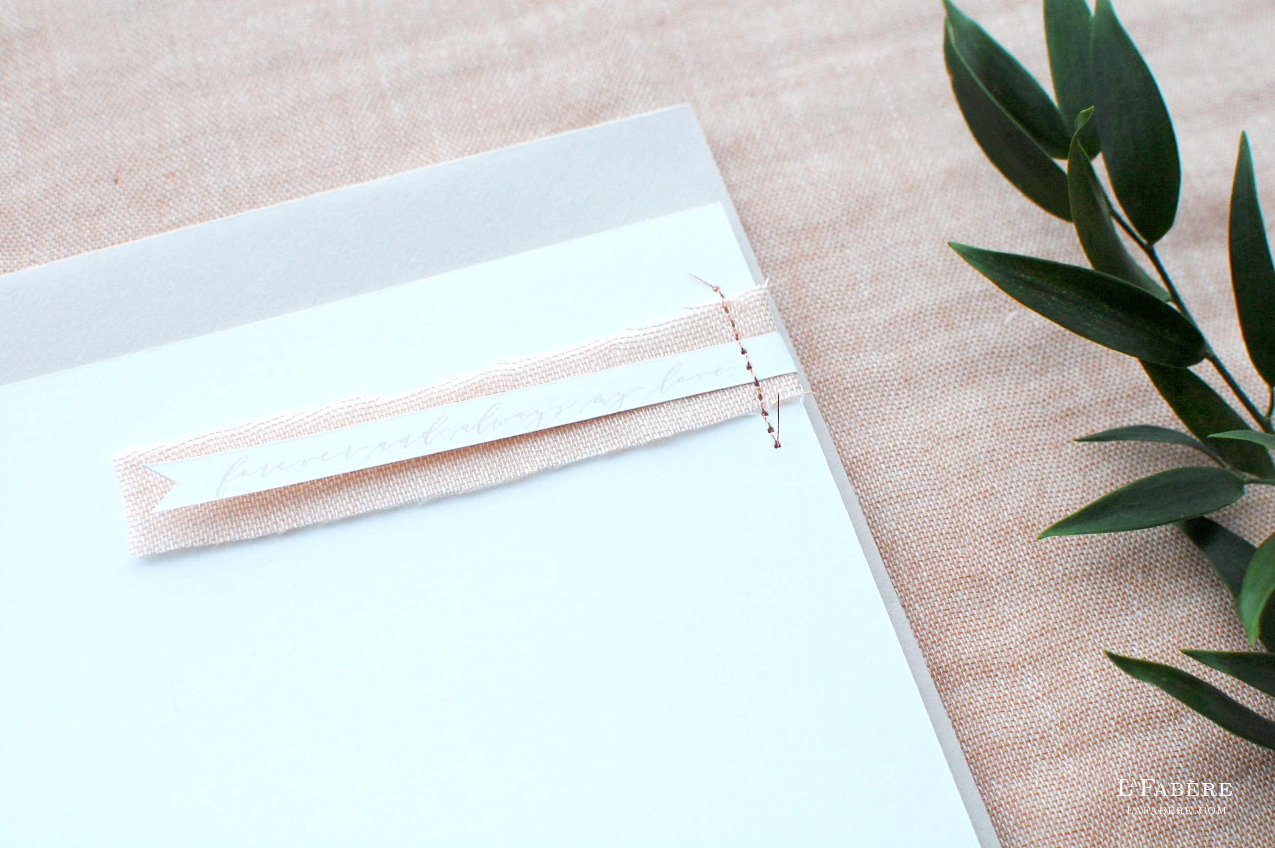 Minimalist & Classic wedding invitation design by LaFabère. lafabere.com