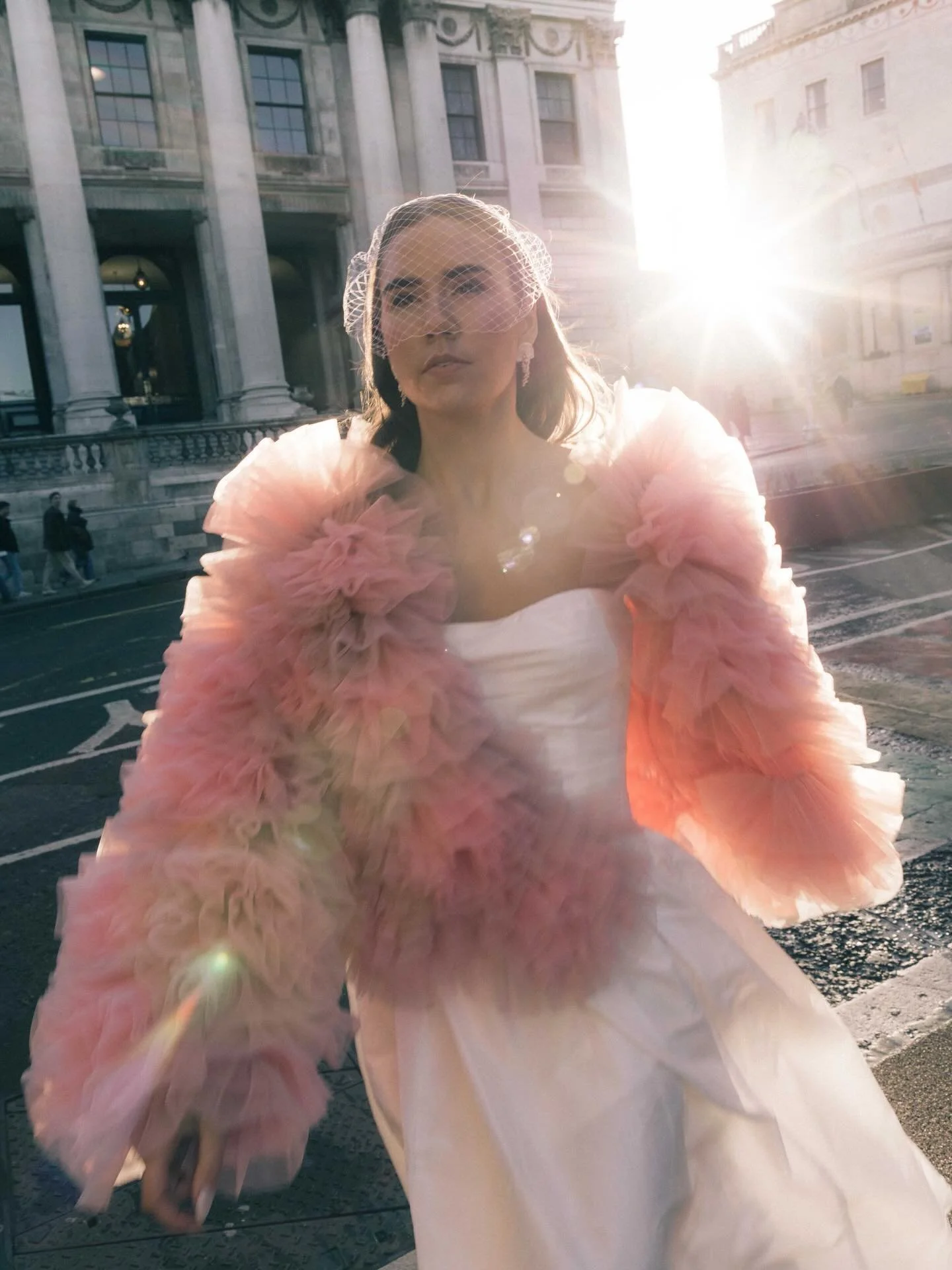 The final look from our Modern City Romance shoot in Dublin. We caught the light for just a few fleeting minutes - one of those rare moments that makes the whole thing come together. Grateful to everyone involved. Playing, experimenting, and creating
