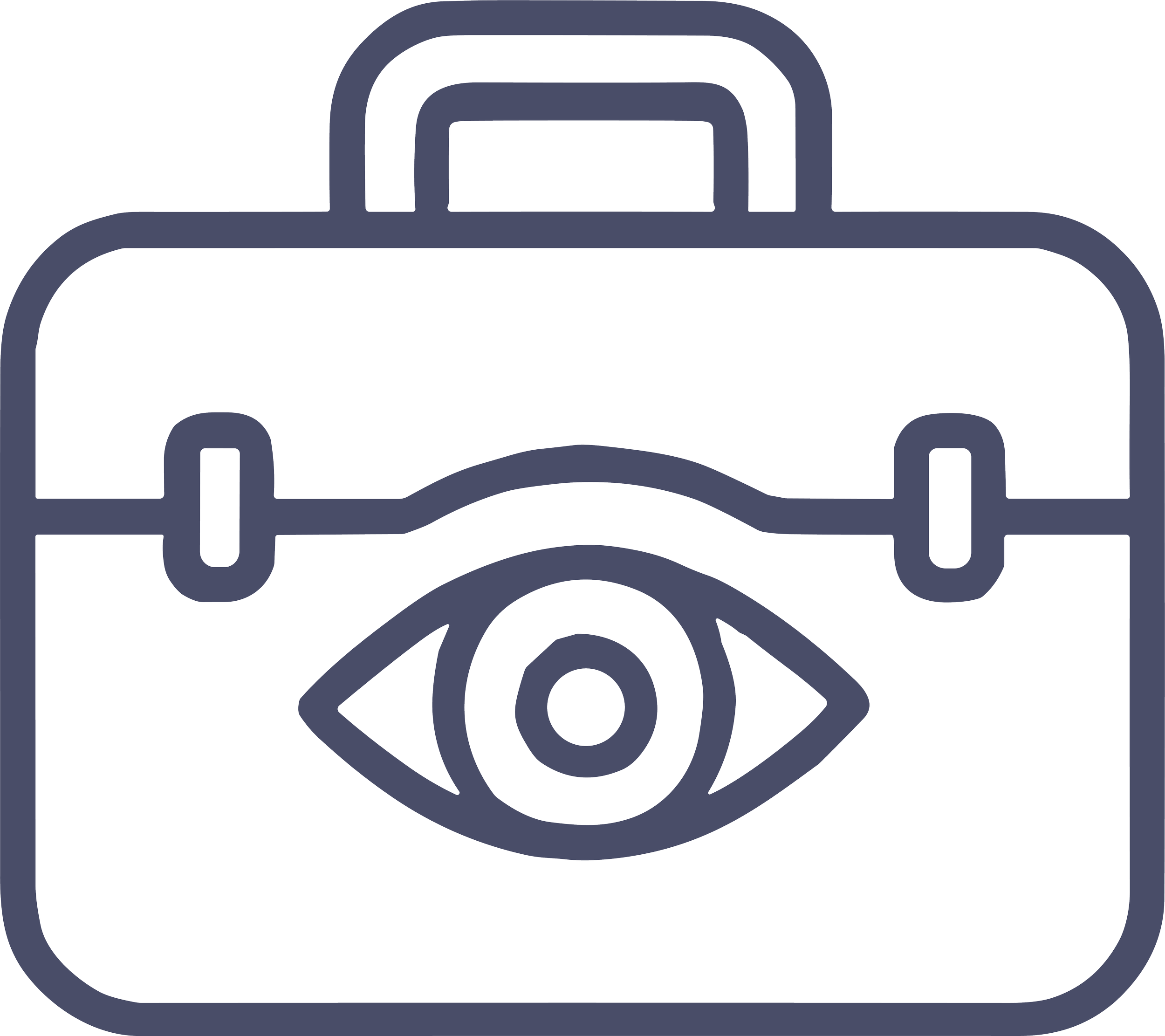 Icon of a camera with an eye inside it, representing visual or surveillance.