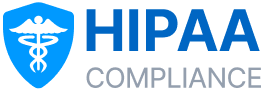 HIPAA Compliance logo with shield and caduceus symbol