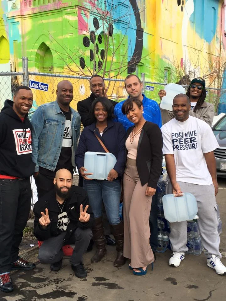 Washington, DC (January 31, 2016) Local organization Will Rap 4 Food collects water and non-perishables for Flint, MI.