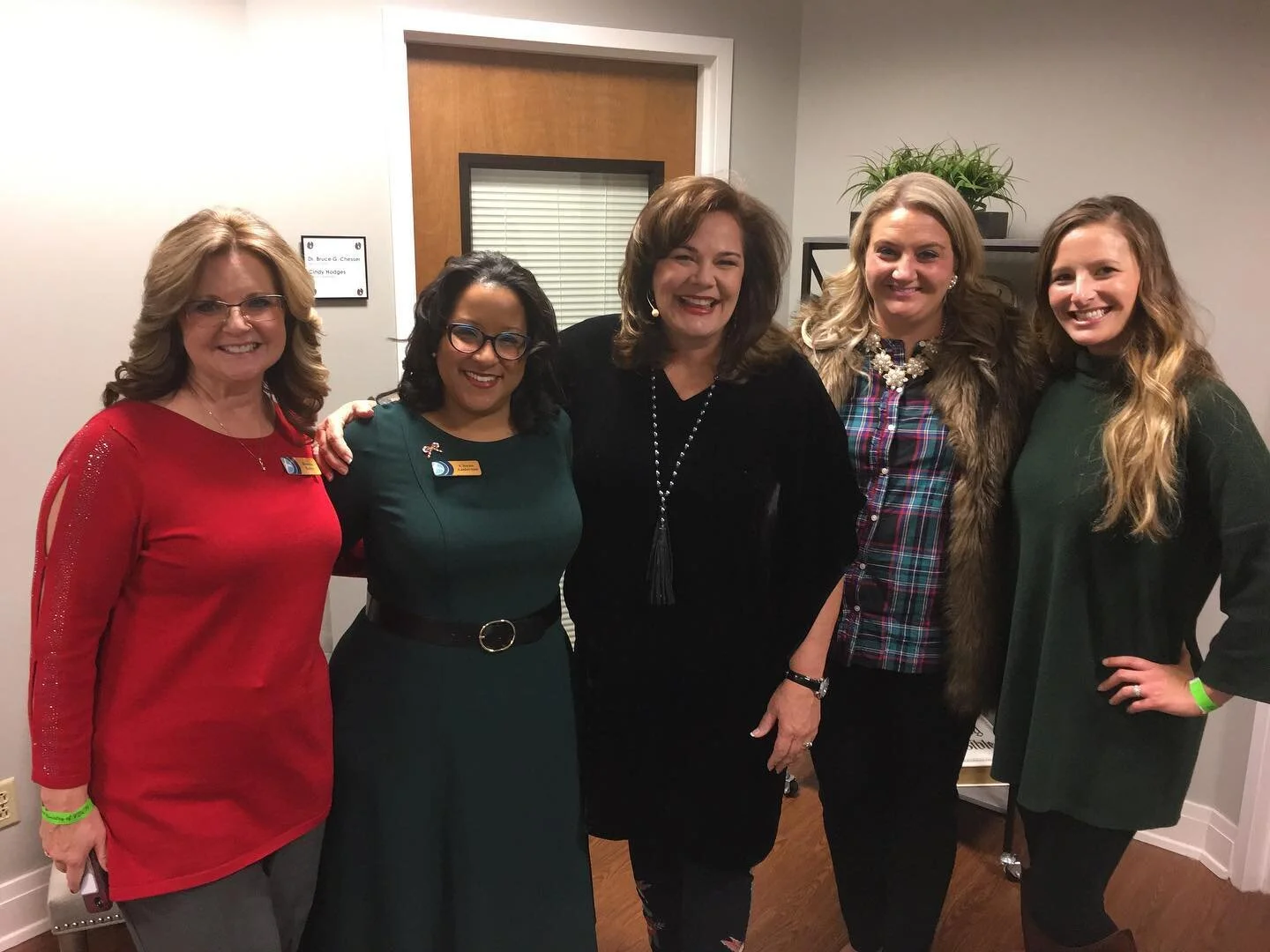 Volunteers pictured here with Lisa Harper in December 2019