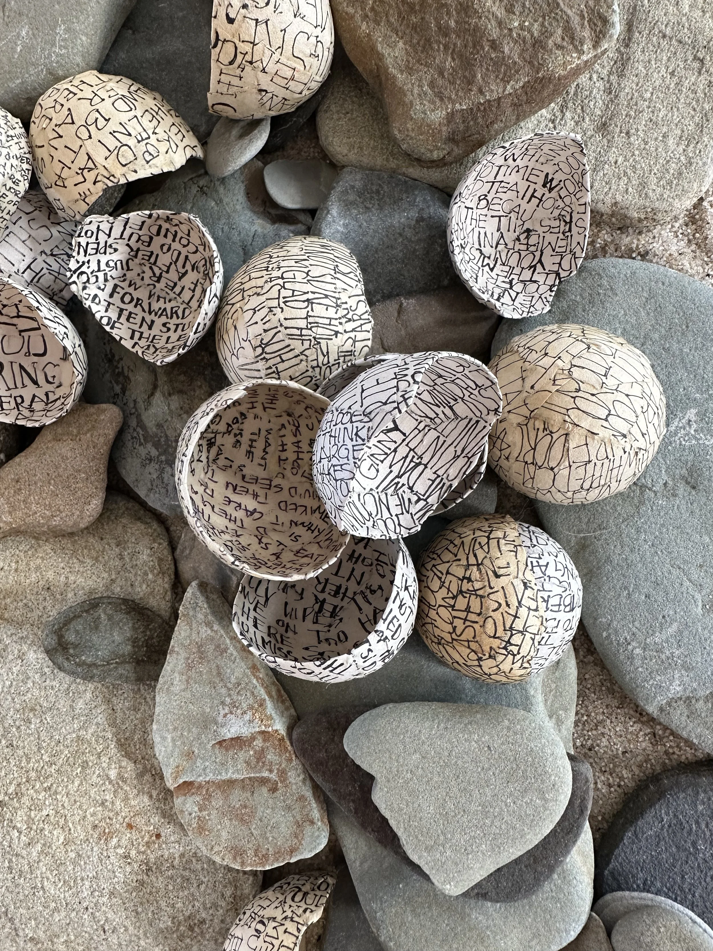  THE EGG SHELLS:  Detail continued