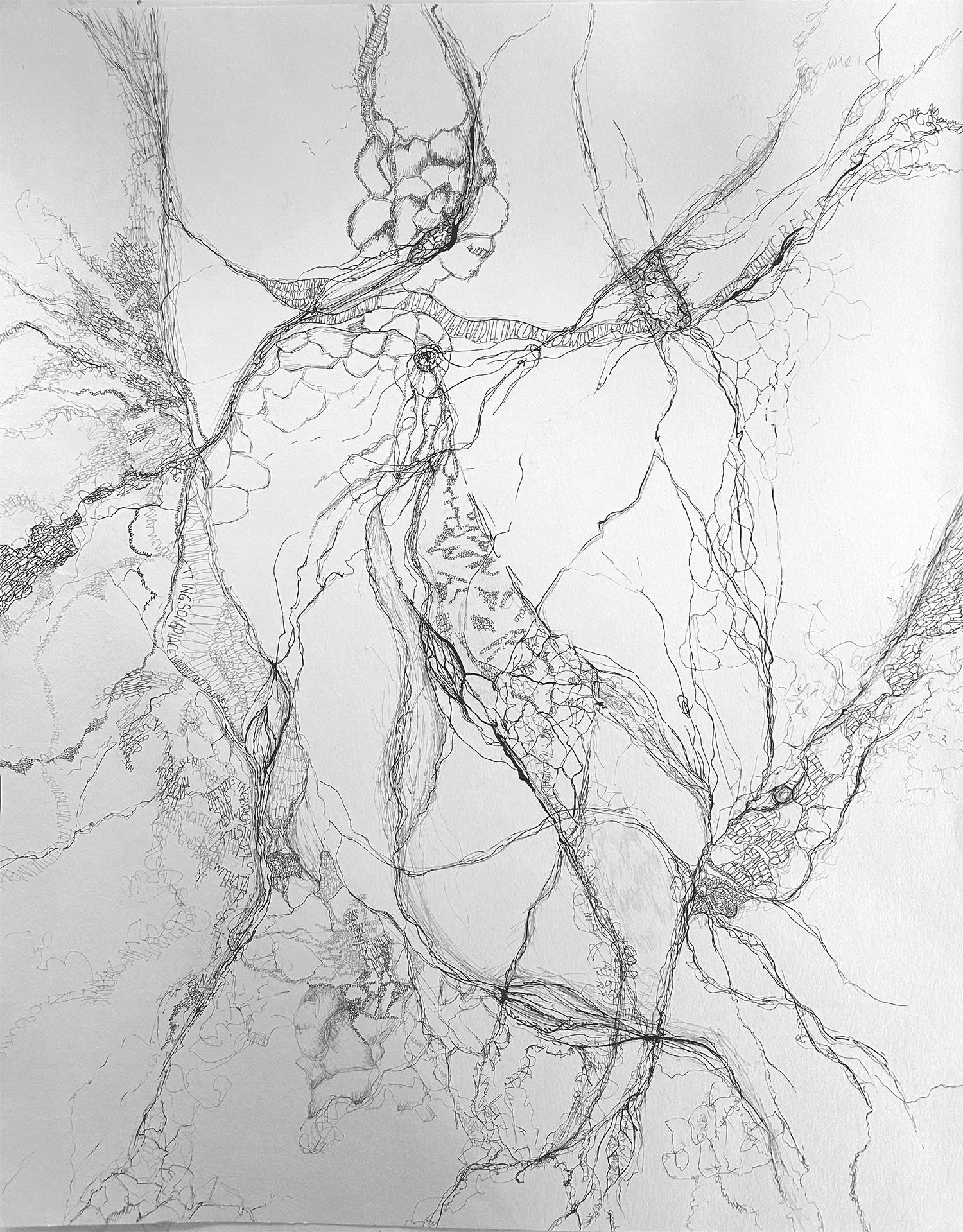  LEGACY TO MY DAUGHTER  
ink on paper, 24”x19”