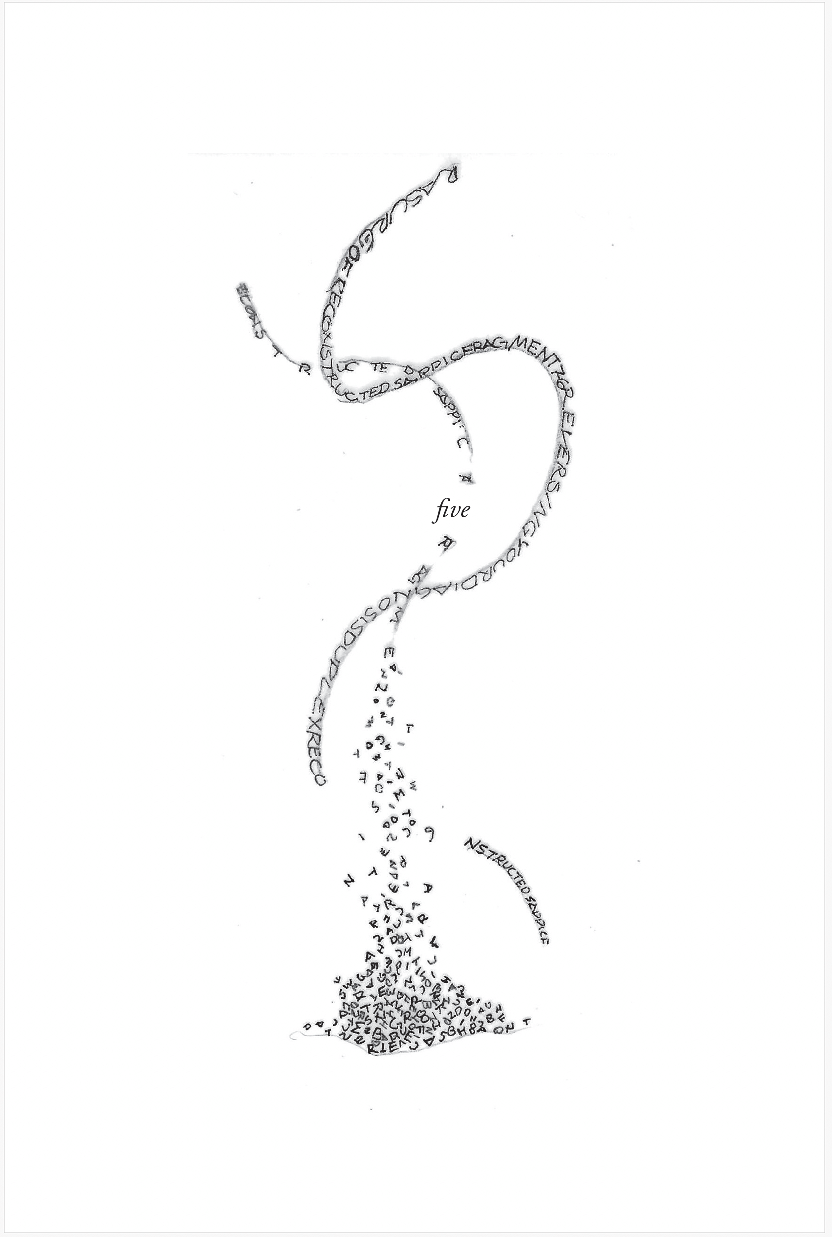 word five with drawing