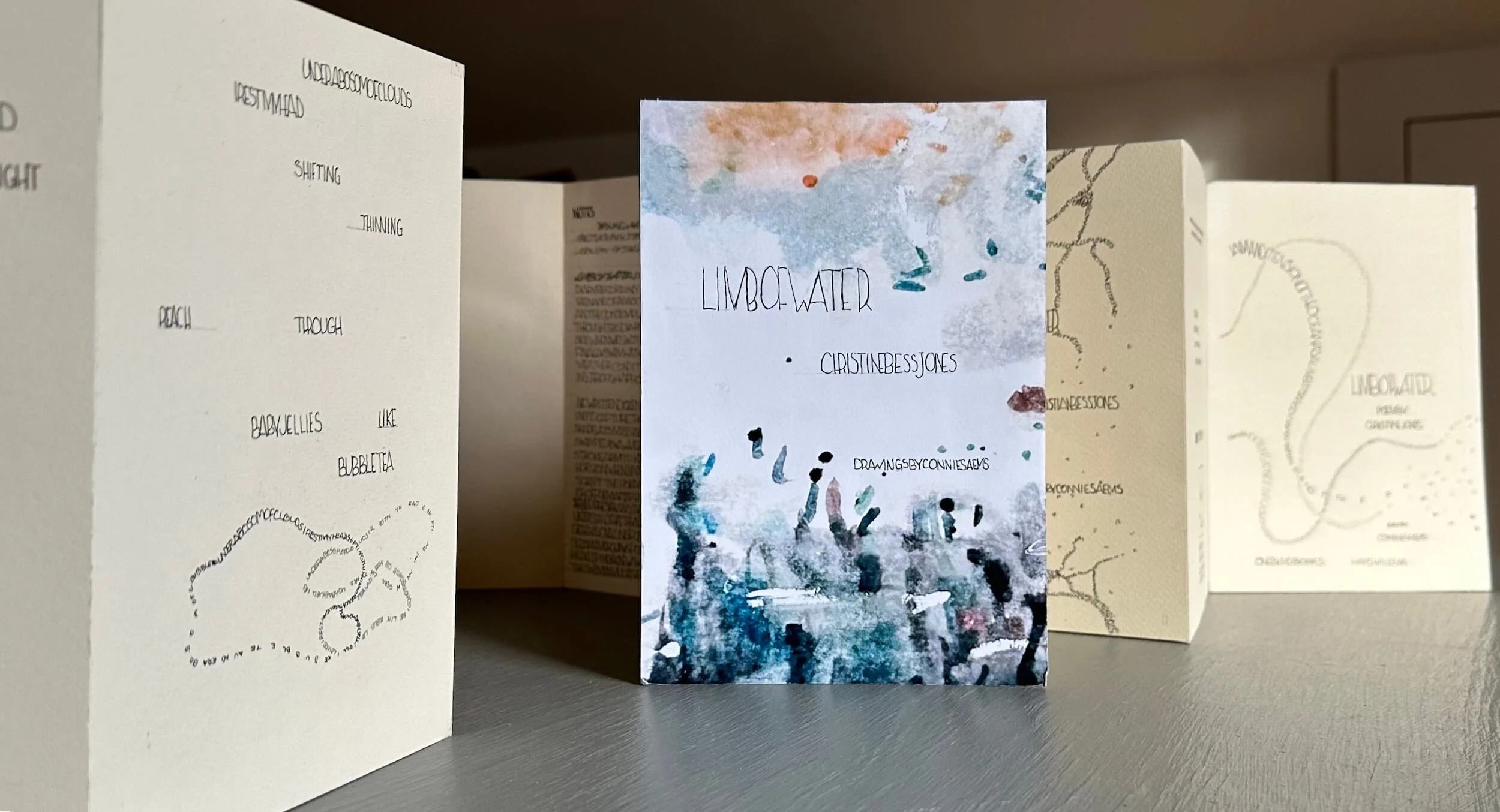 LimbofWater artist book accordian on table