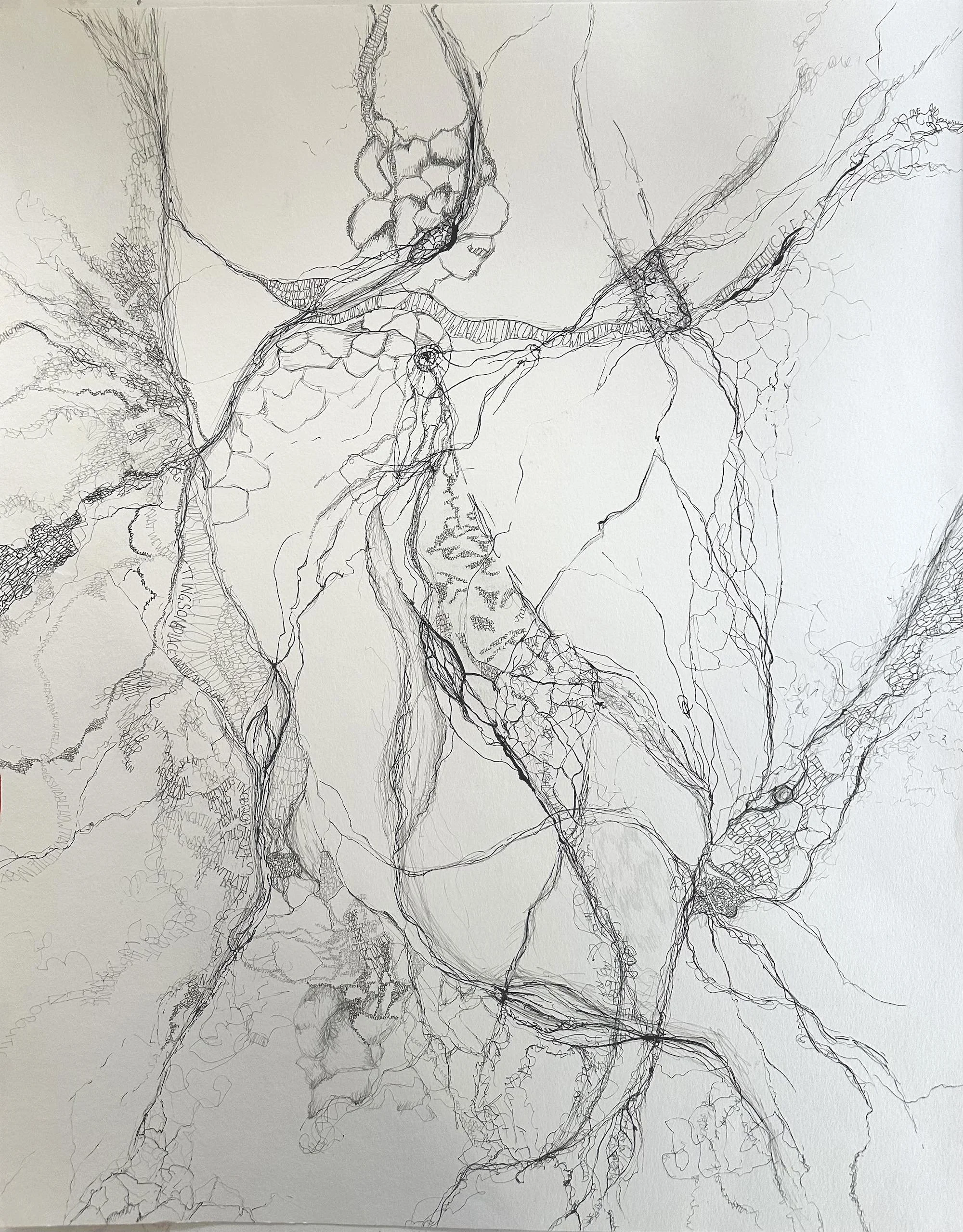  LEGACY TO MY DAUGHTER  
ink on paper, 24”x19”