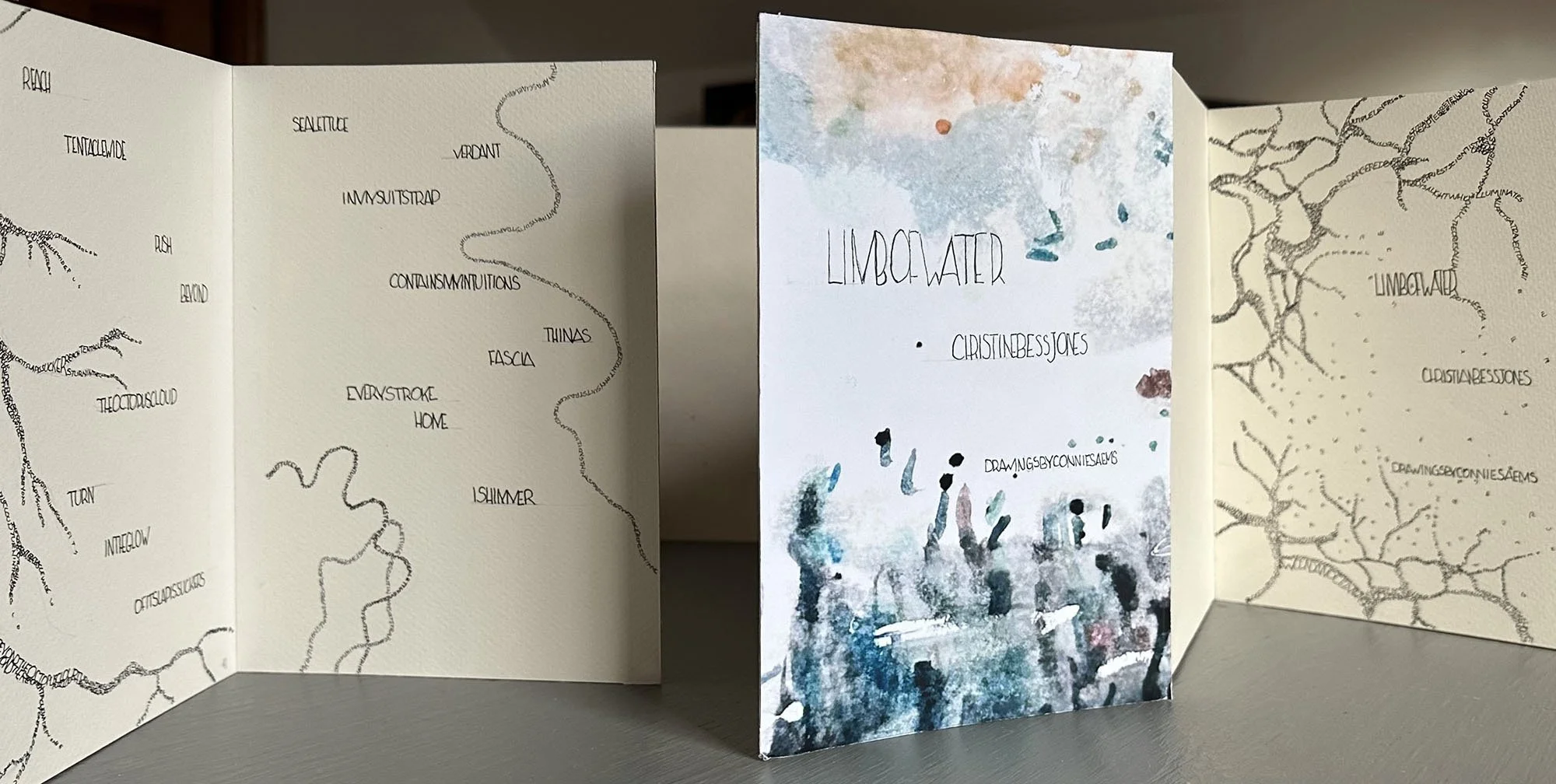 LIMBOFWATER artist accordion book
