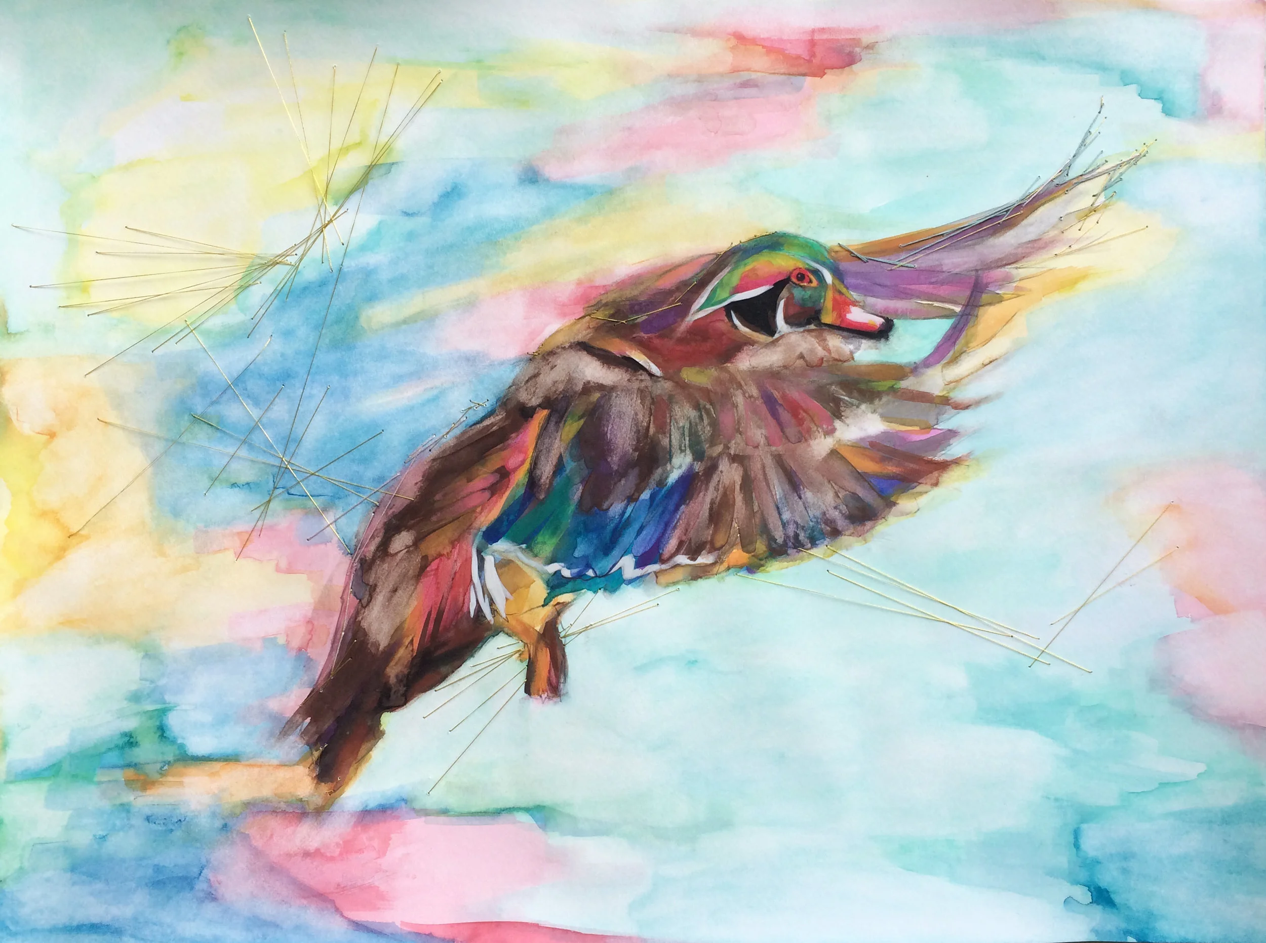 wood duck (commissioned work)