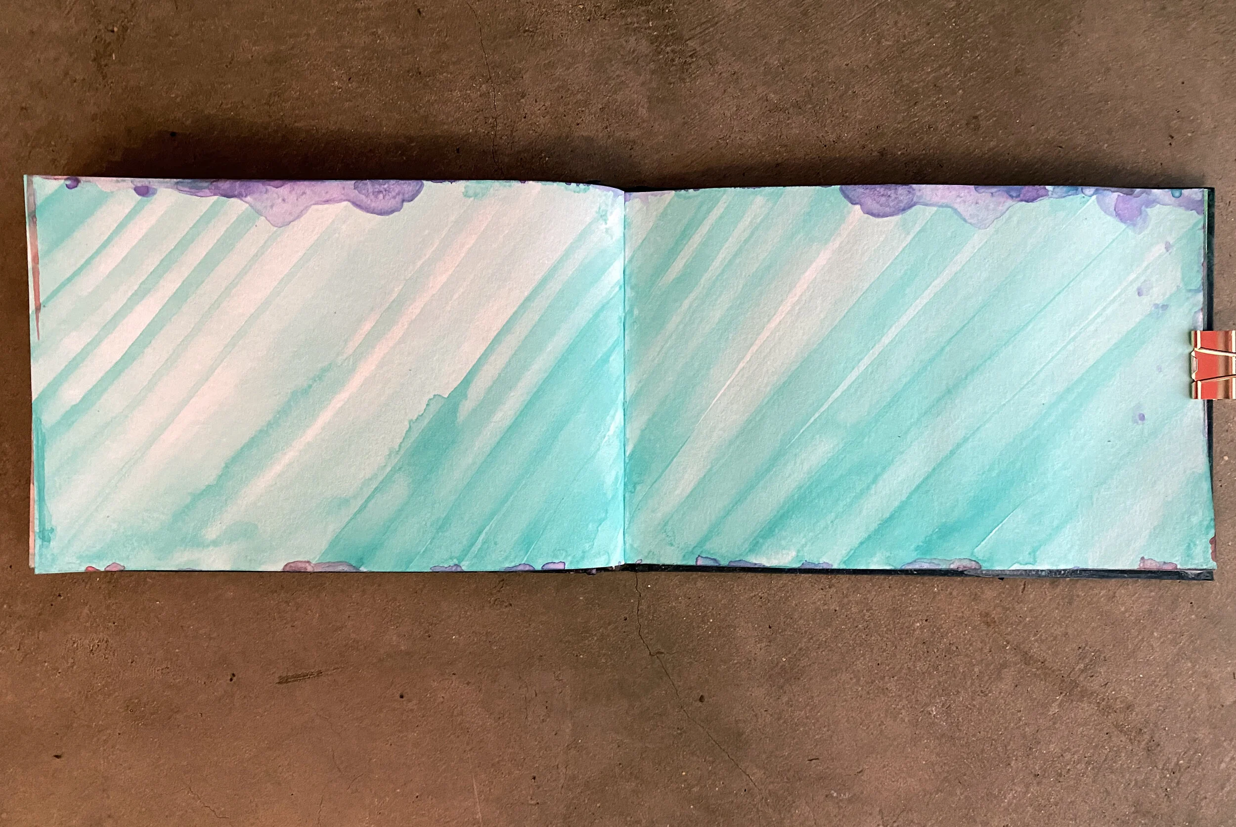  watercolor on paper, 5.5 x 17”, 2020 