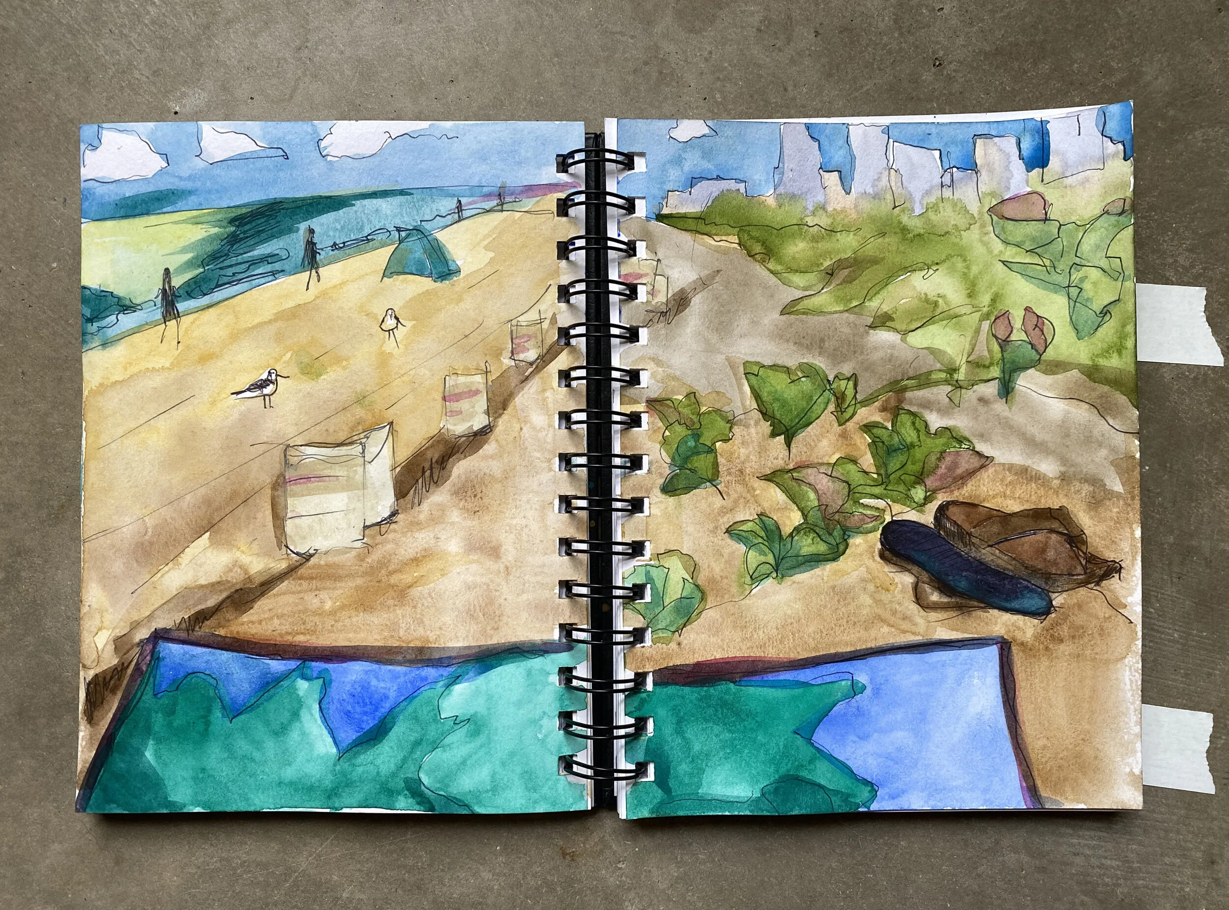 beach sketches