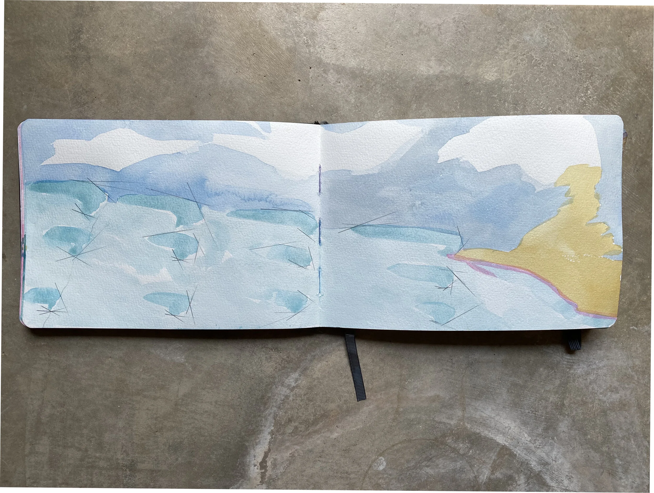 wave lines (directional sparks)