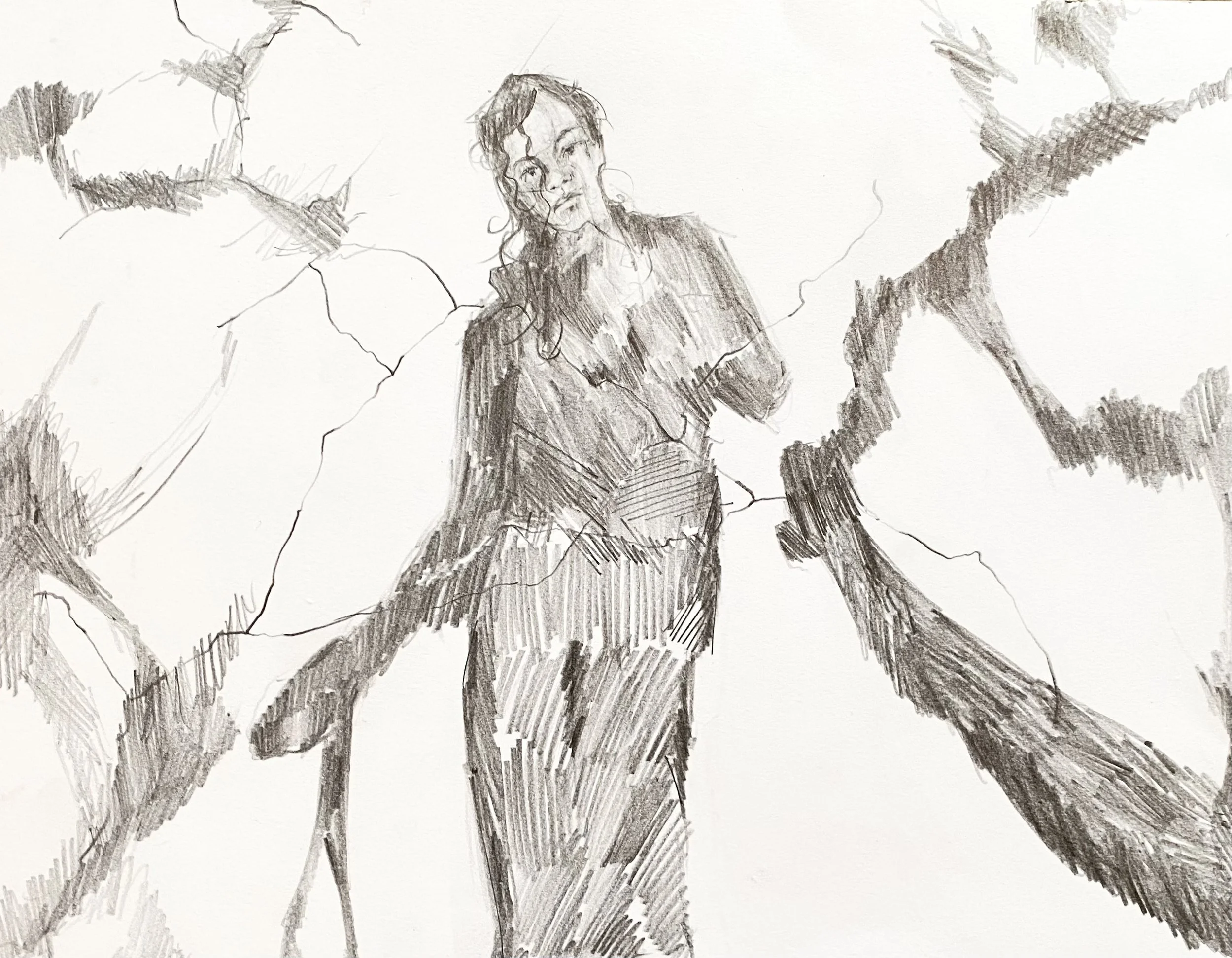 graphite on cardstock, 8.5x11", 2024