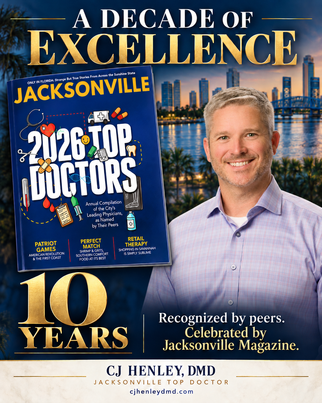 Jacksonville Top Doctor: 10 Years of Recognition