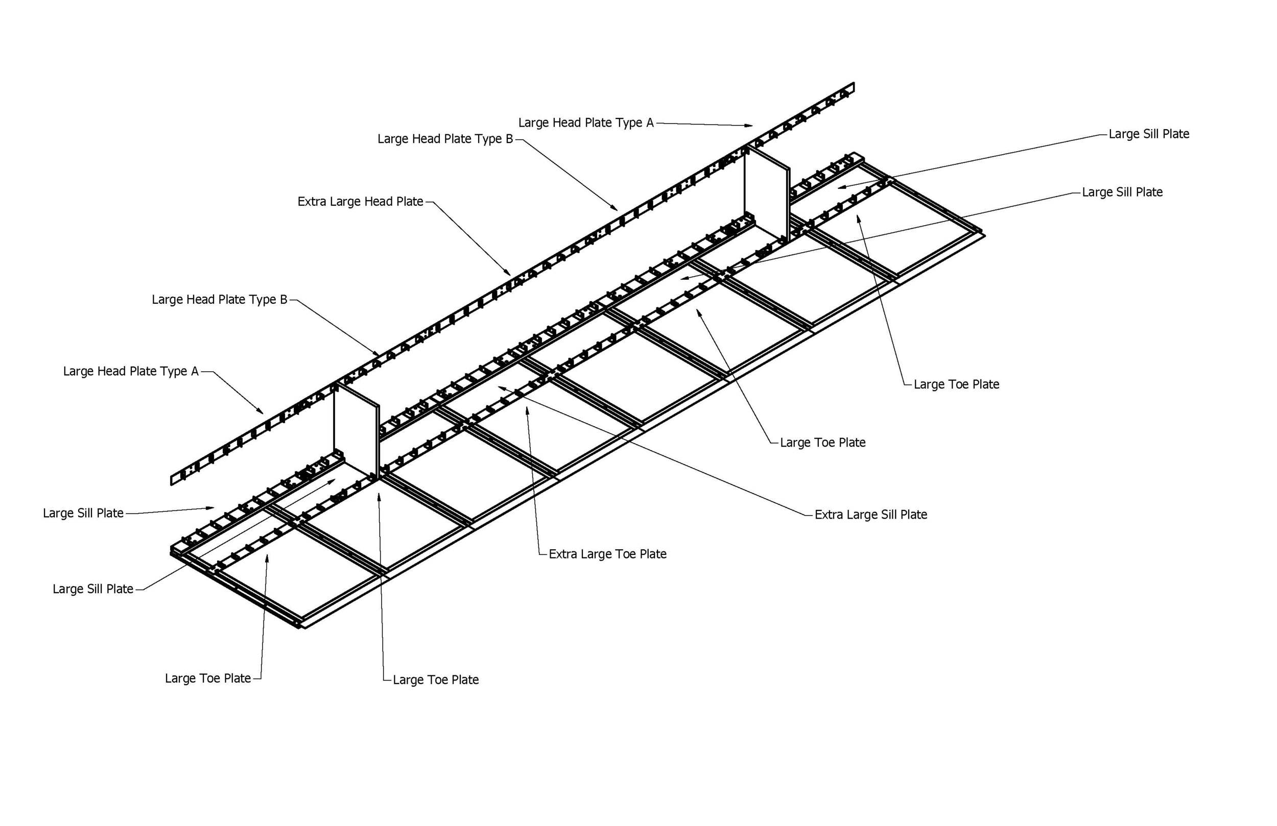  I designed the base weldment to be modular and so the parklet can be disassembled and reassembled easily. 