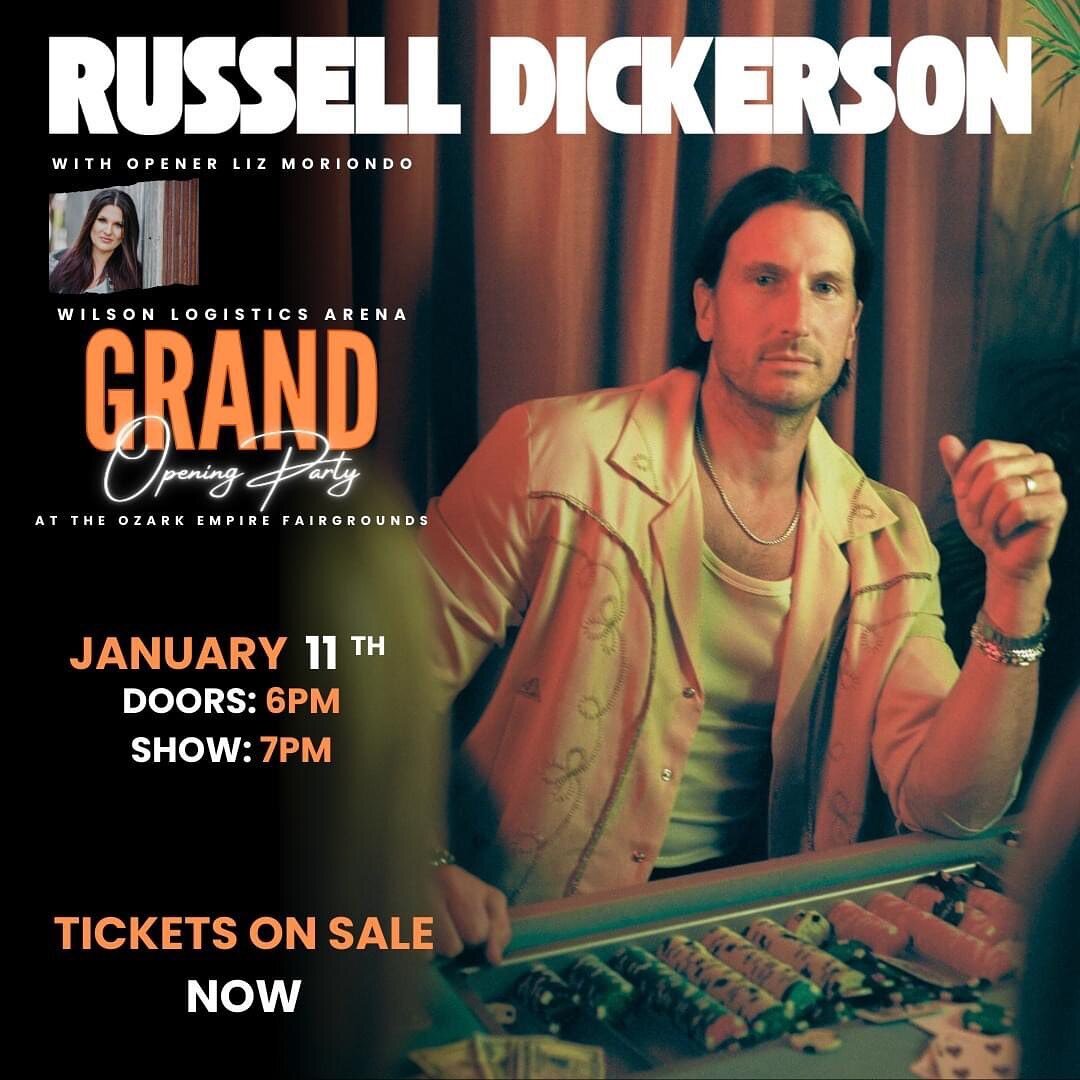 T-minus 5 days &lsquo;til this #showdown! See y&rsquo;all real soon 🎸 &hearts;️. Ticket #linkinbio! #livemusicrocks #nashvilleartist #grandopening @ozarkempirefair @russelldickerson