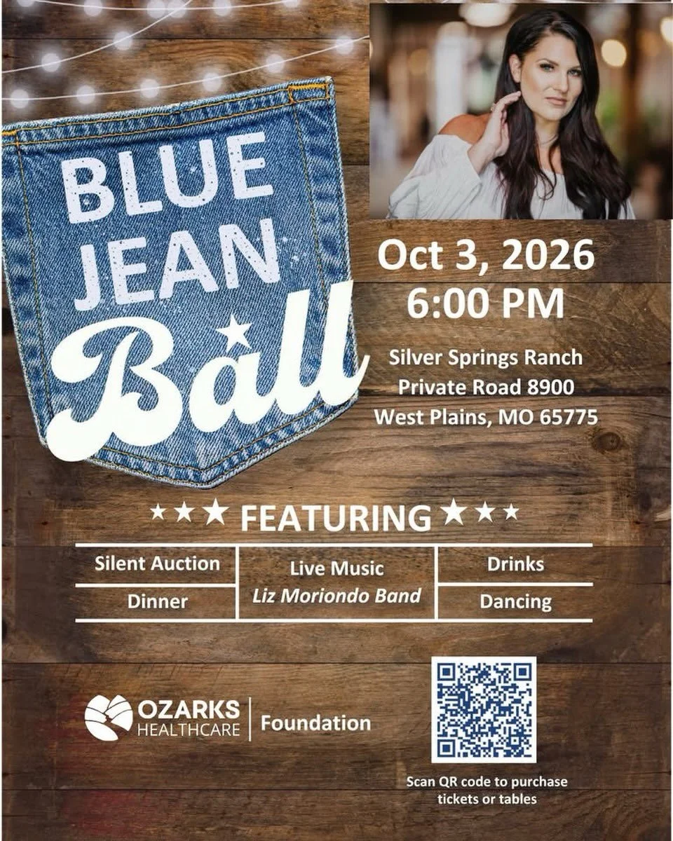 If you don&rsquo;t have your tickets yet #dontwaitanotherminute!!! See you at the ball #nextweekend&hellip; wear your #bluejeans and your #dancingshoes! #livemusicrocks @ozarkshealthcare @ozarkshealthcarefoundation
