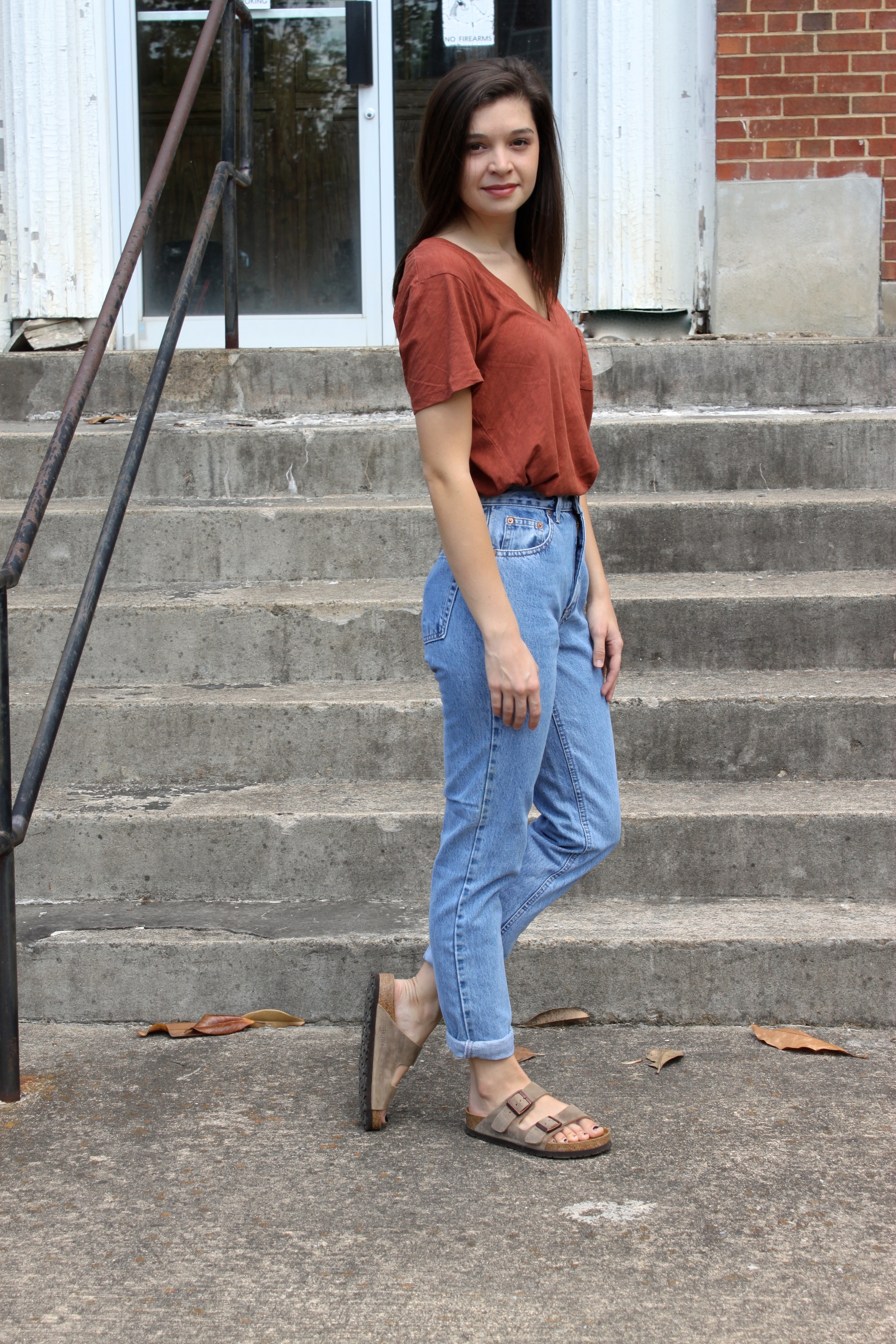 thrifted mom jeans