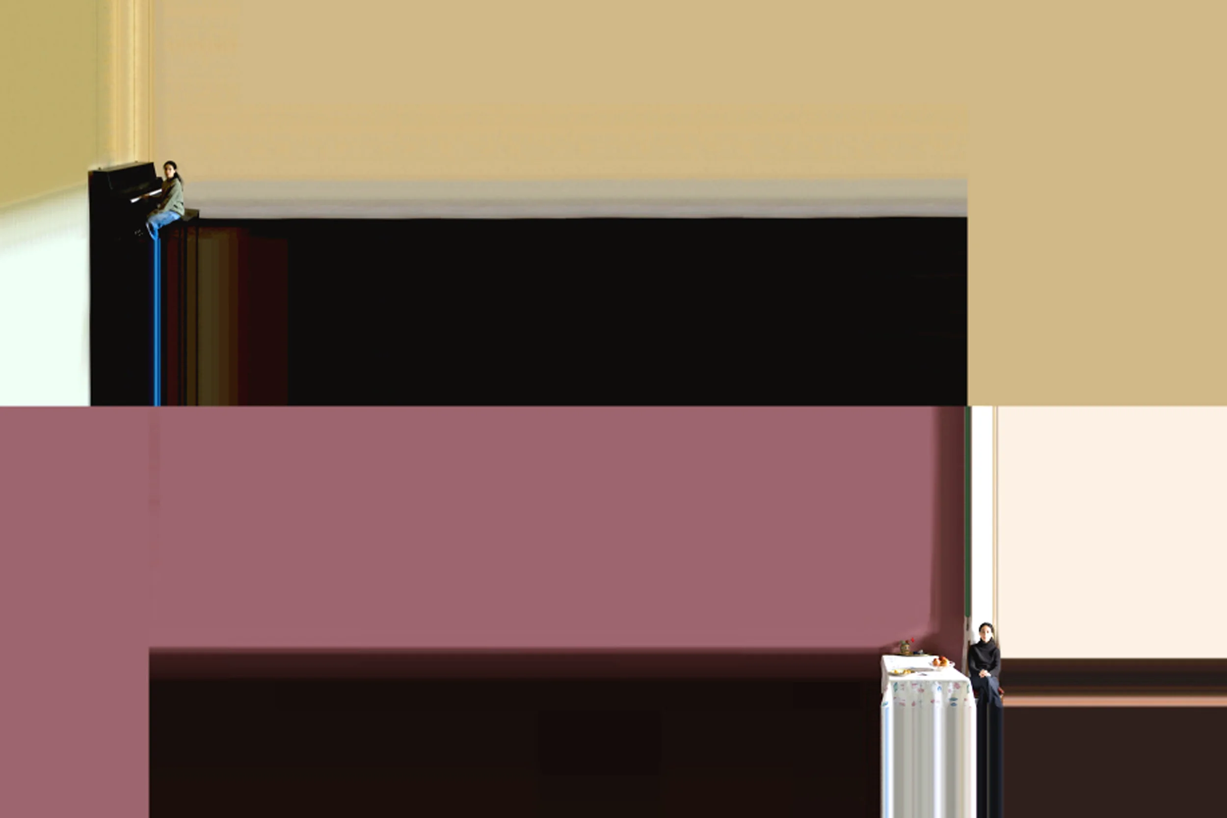 Abstract range composition #1, #2, and #3, New York and Argentina
