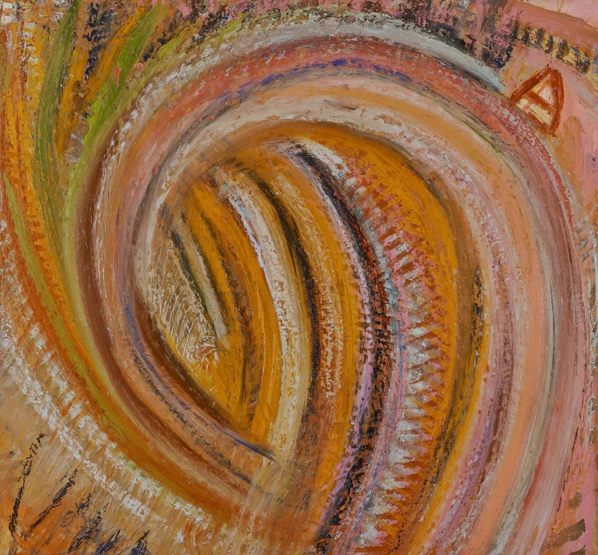 House on Fire, Oil on Wood, 28"x 30", 2025