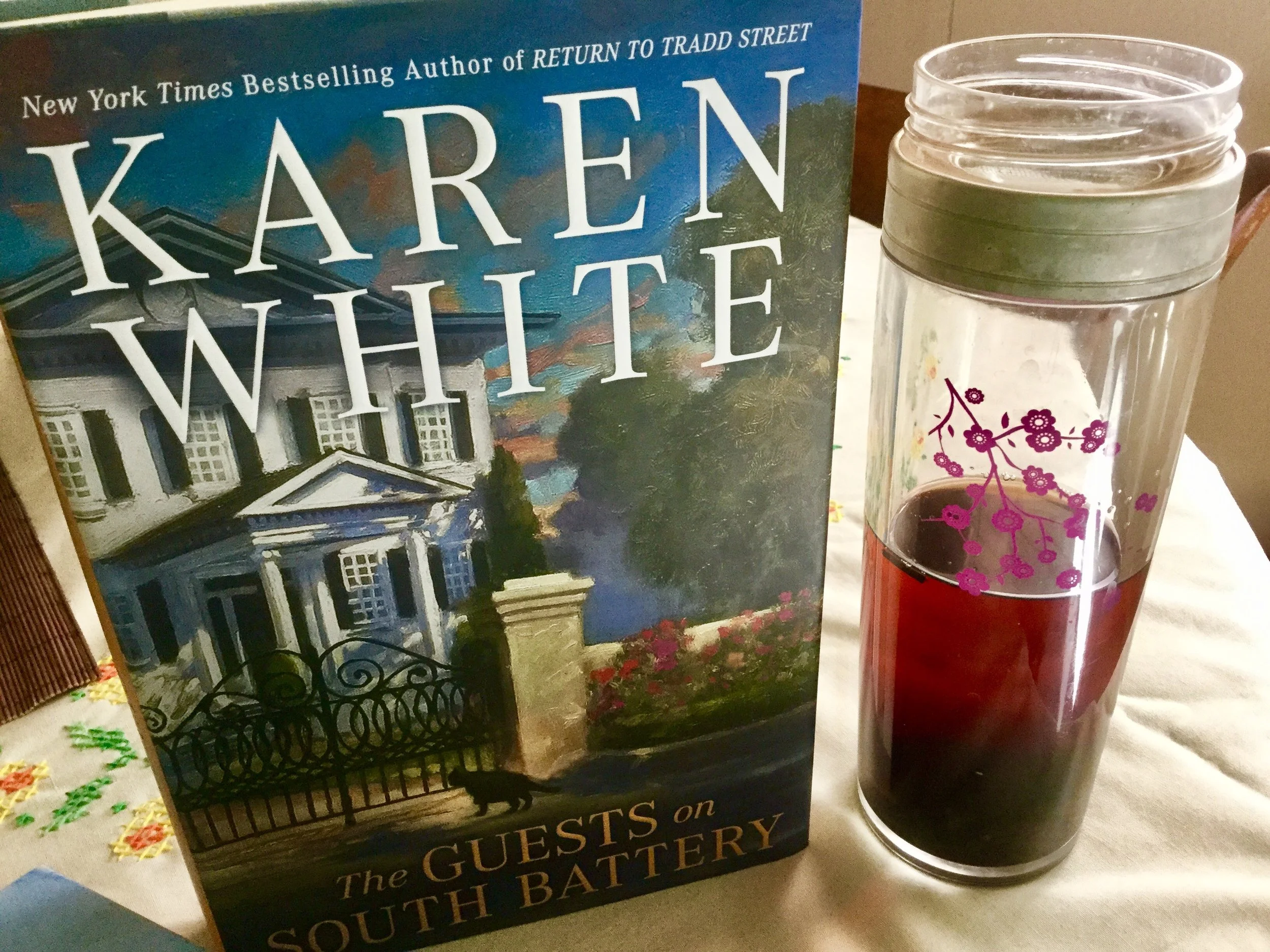 Relaxation -- the enjoyment of a good book and Grandpa style Pu'erh
