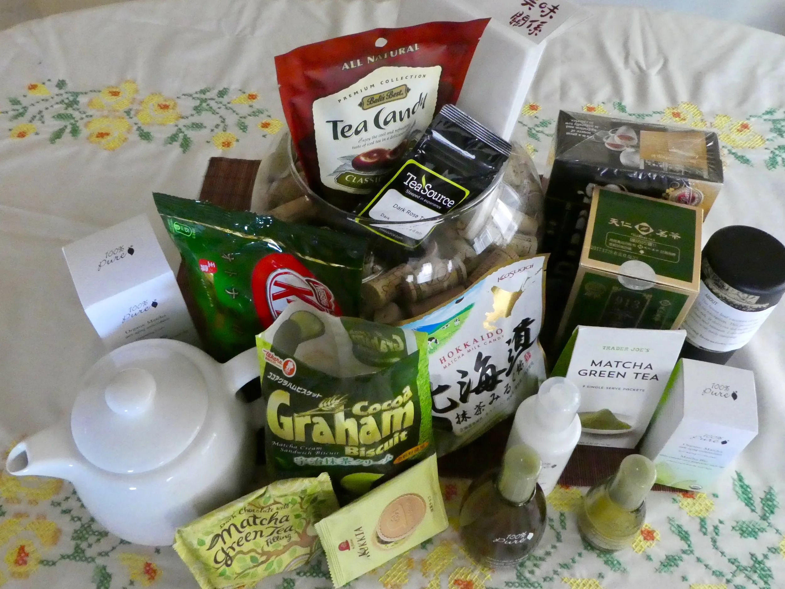 A collection of quickly gathered tea as an ingredient, infusion, or blend.