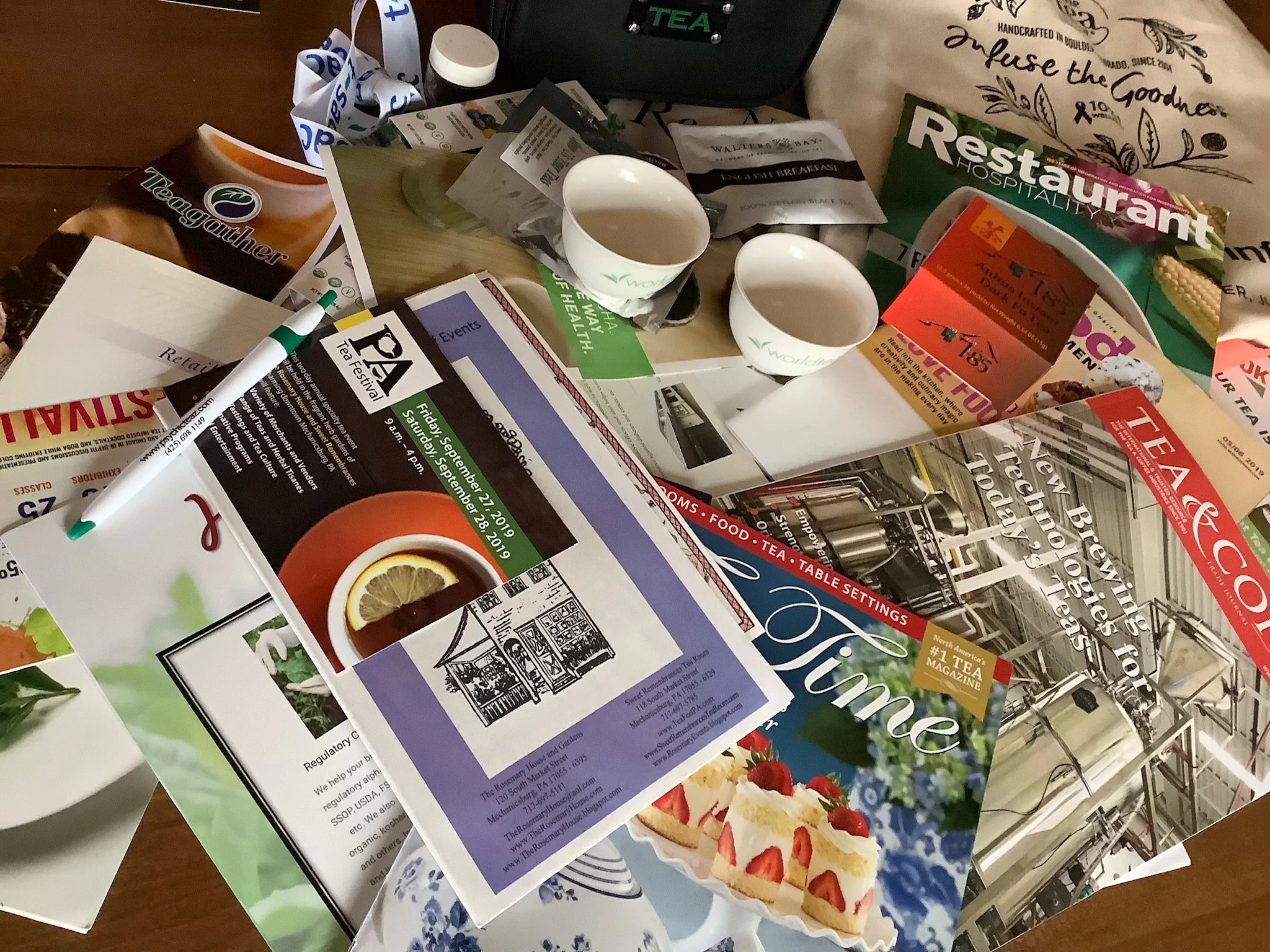 An outstanding collection of tea — information, samples, and accessories.