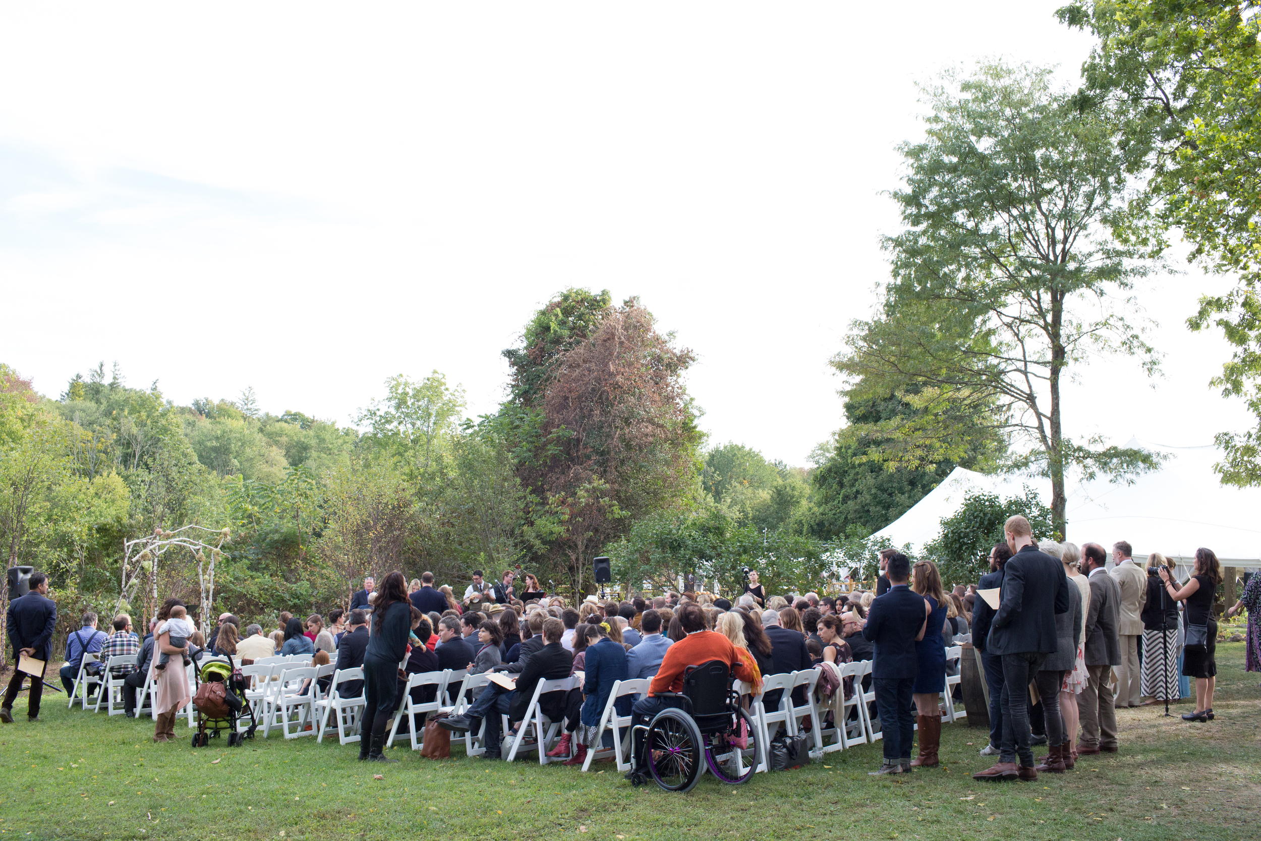  There are many locations on the farm to choose from for your ceremony, with a variety of seating options. 