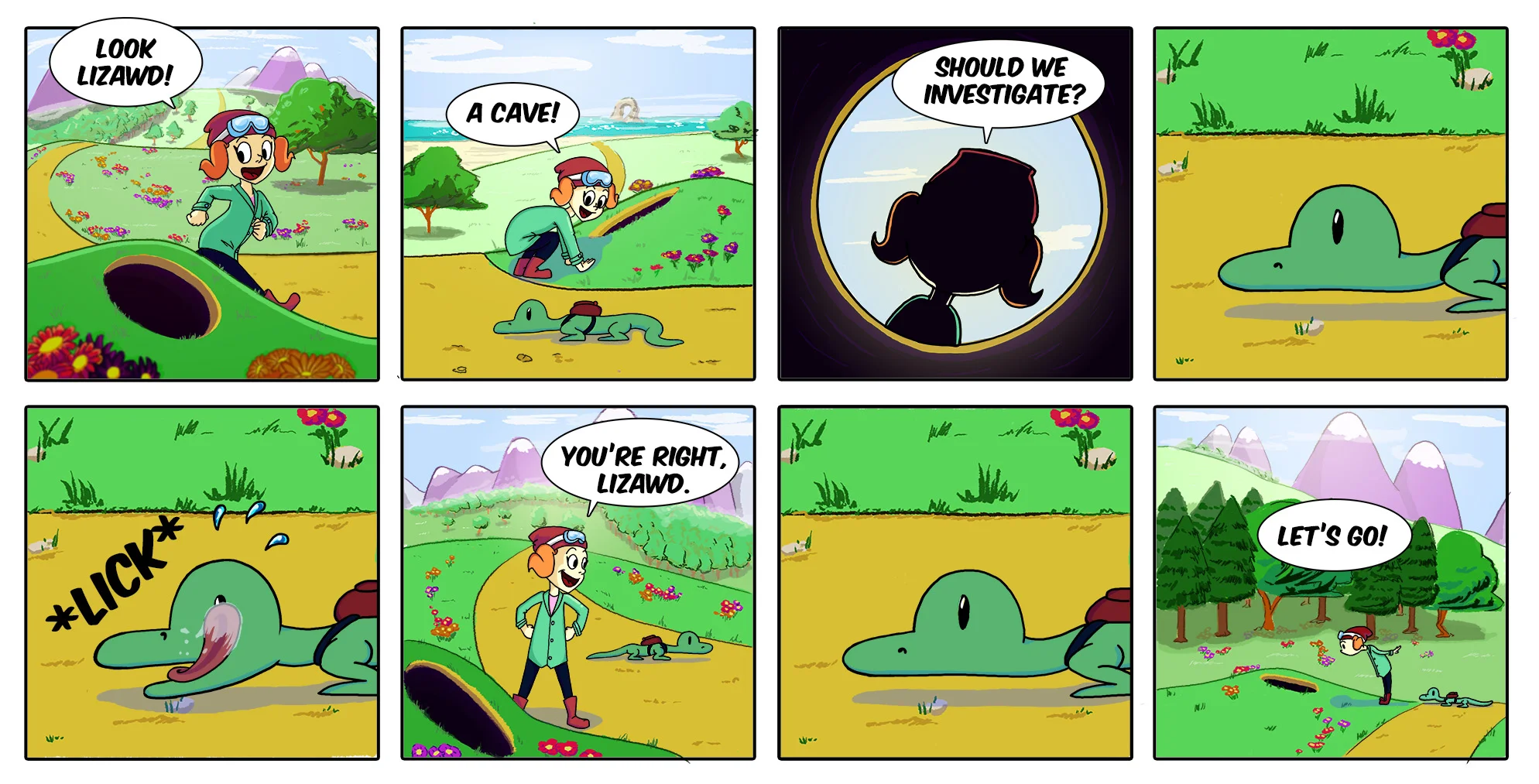 Lil' Val & "Lizawd" the Lizard (Comic)