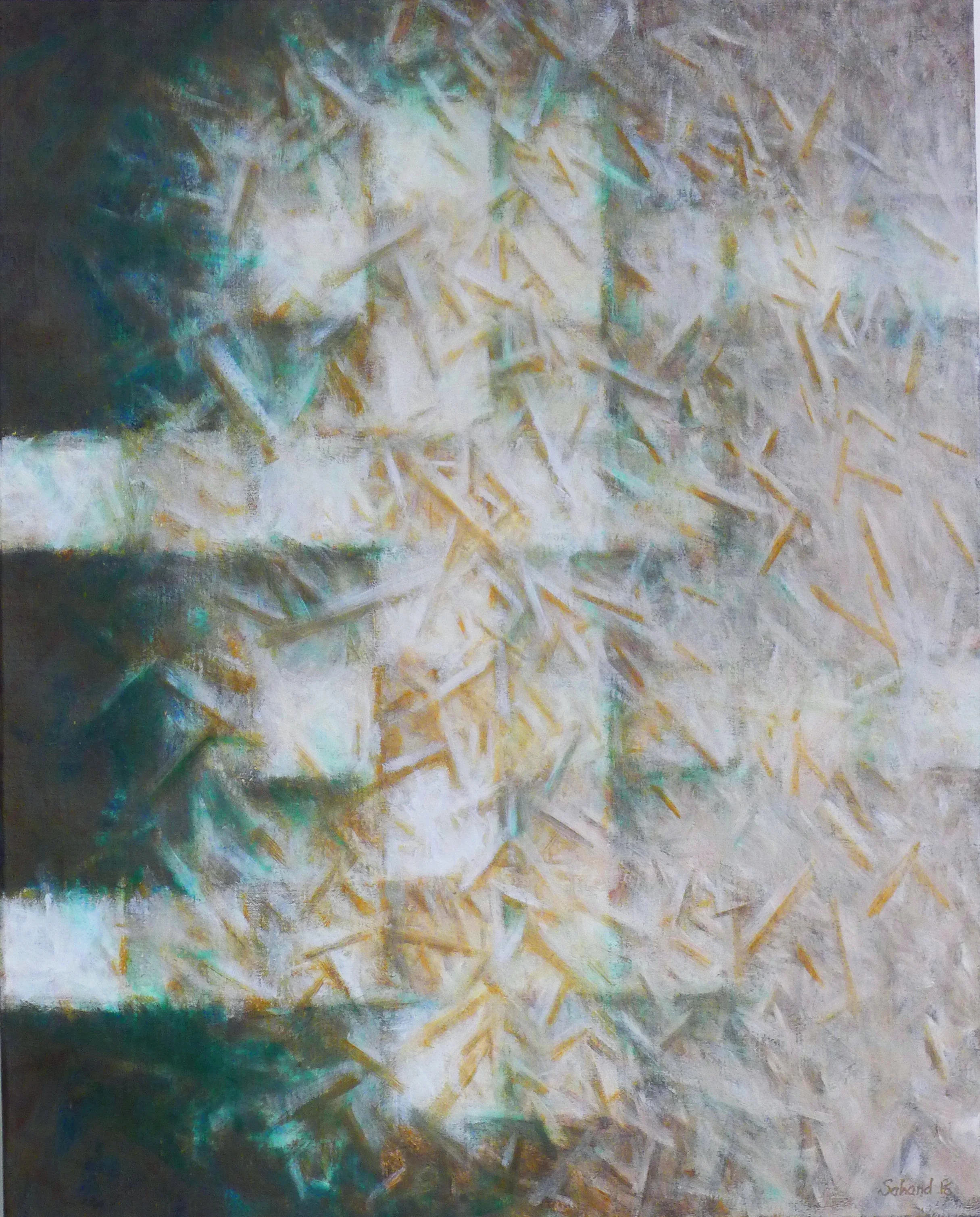 Sahand Tabatabai Day and Night in Conjunction, 2016, oil on linen, 30x24"