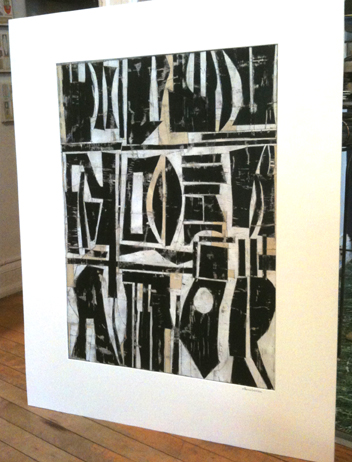 SOLD Cut paper collage/abstract painting
