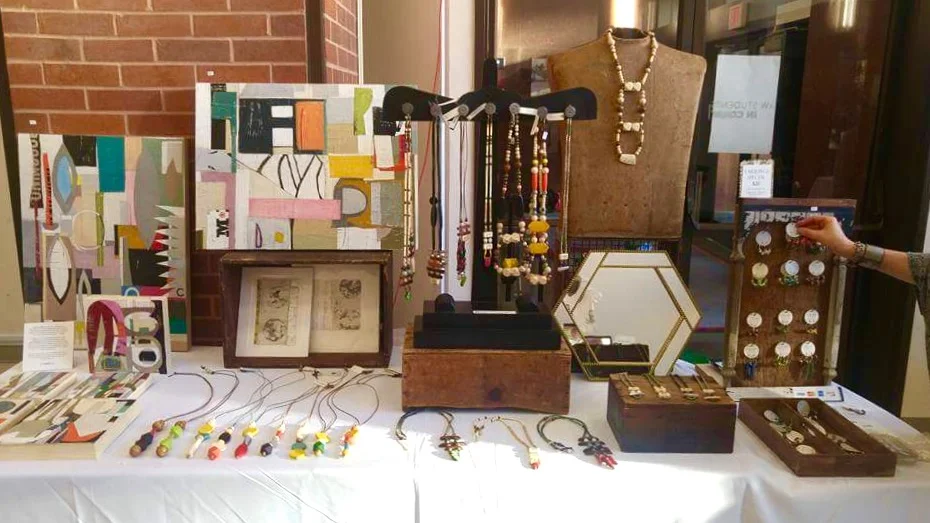 Holiday 2017 display Art + Jewelry at the Made In DC Pop-UP in Van Ness.