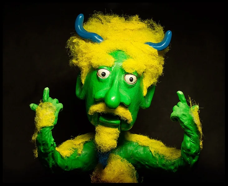 Blue Horned Hairy Troll