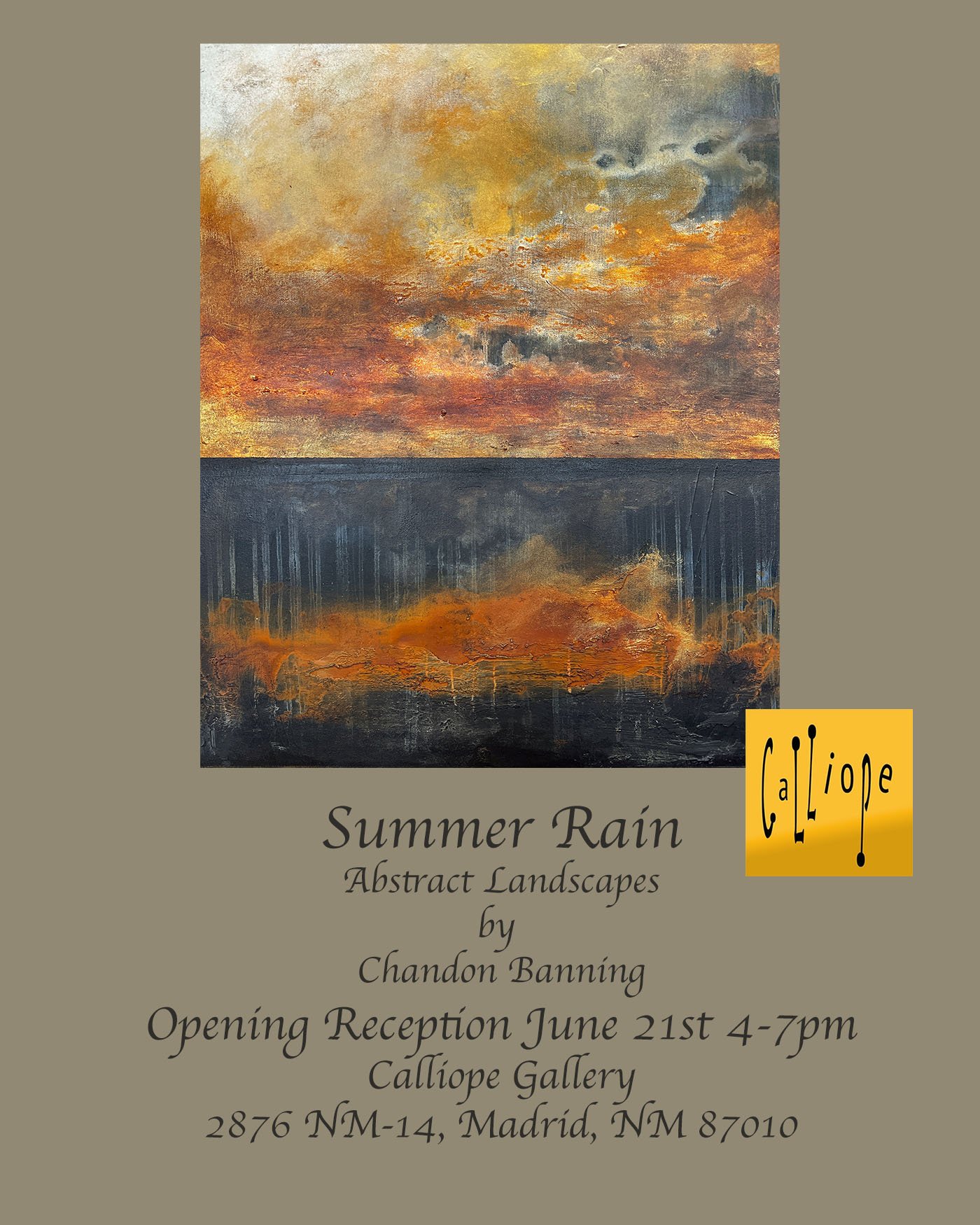 Summer Rain  Chandon Banning  Solo Show @ Calliope Gallery
