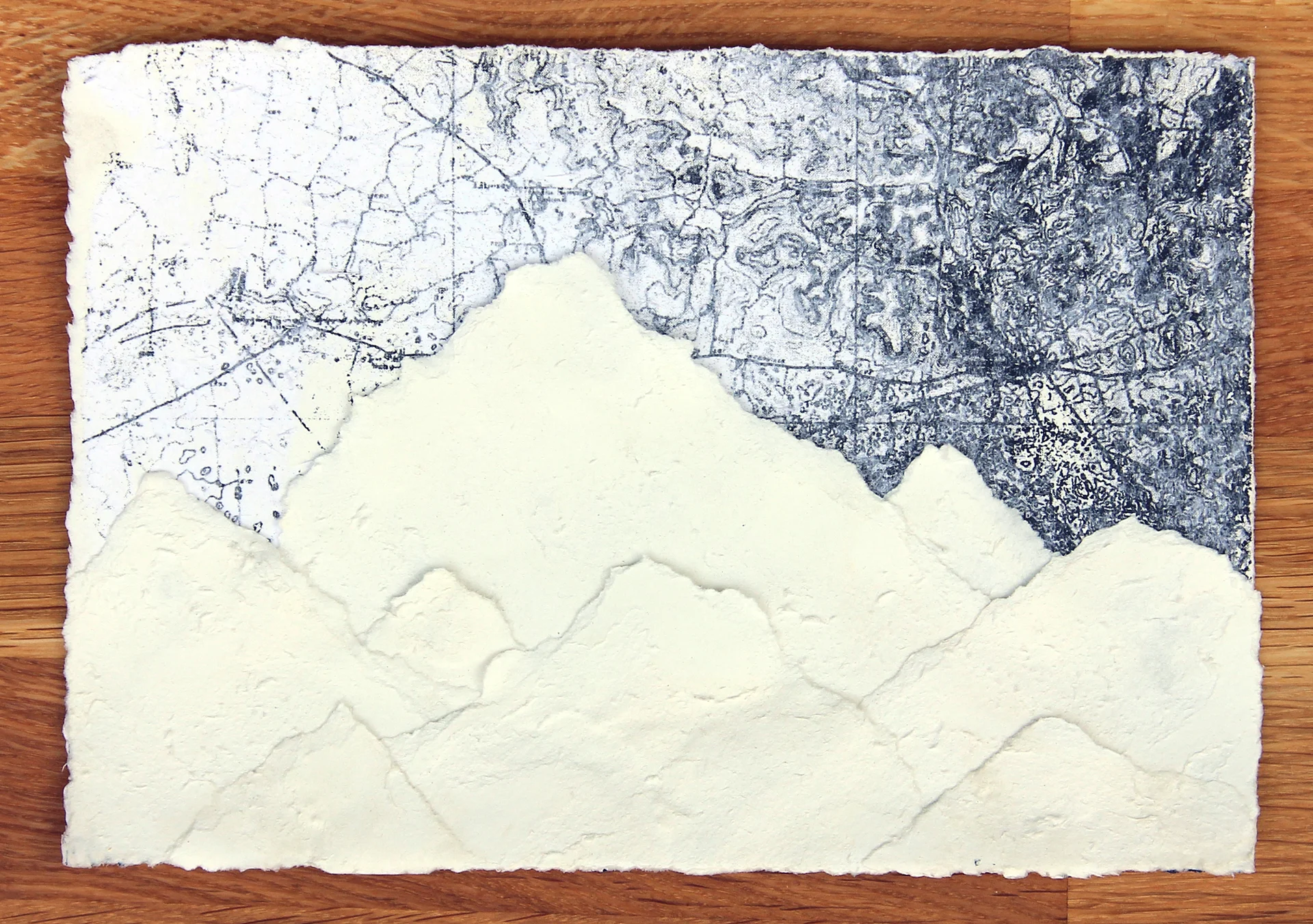 Connect the Valley to the Astral Plane #05 2015 mixed media and collage on paper 5 1/2" x 8"