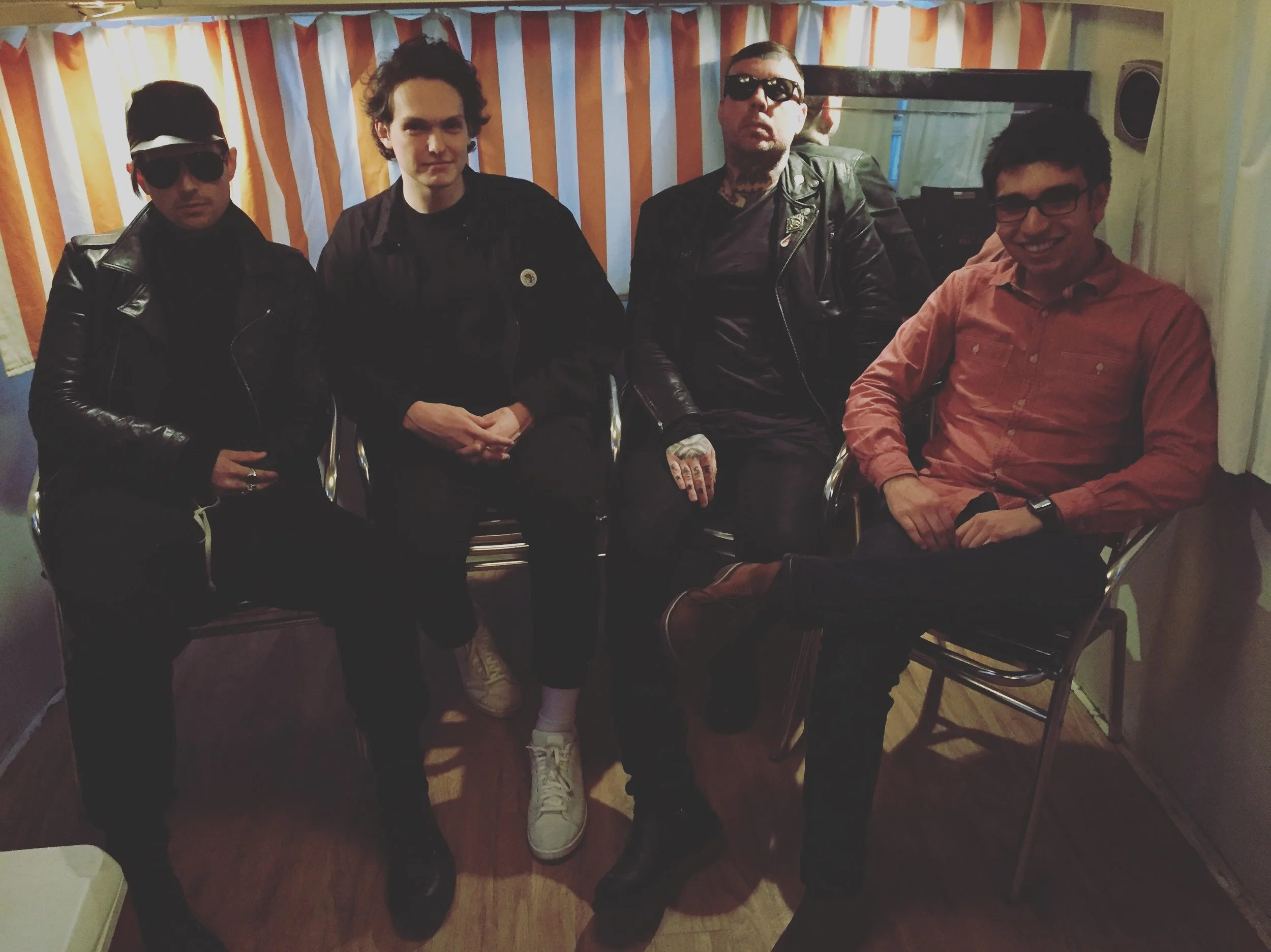 Cold Cave with KRTU staff backstage