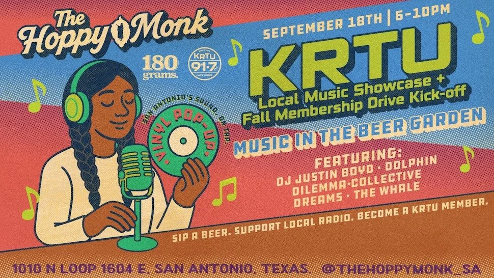 KRTU Local Music Showcase + Fall Membership Drive Kick-off 
