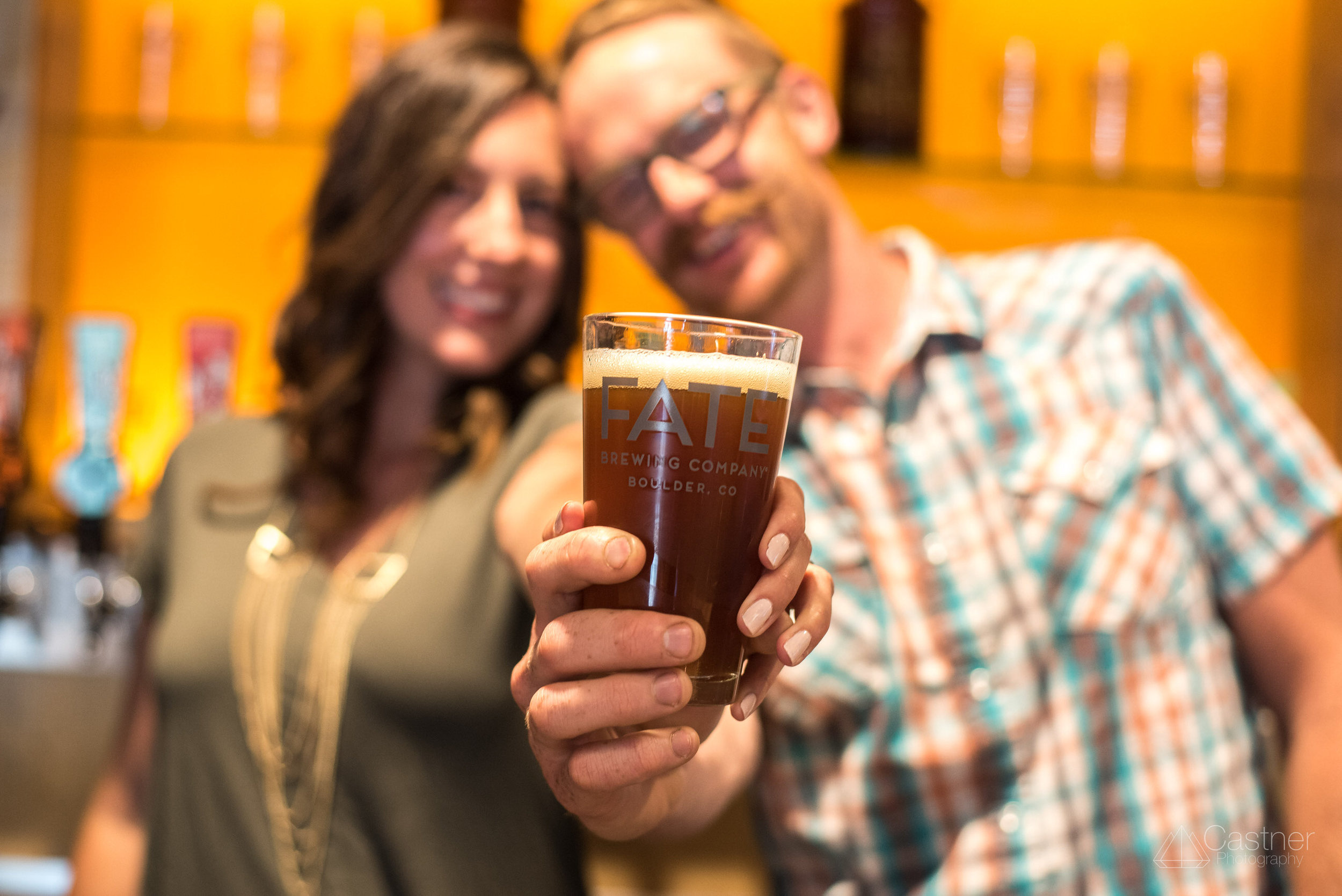 fate brewery fun boulder engagement wedding photographers