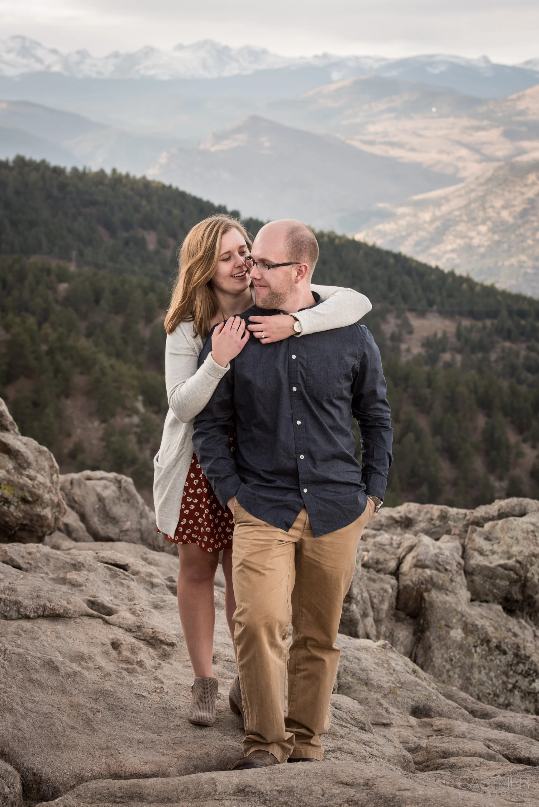 boulder colorado wedding photographers engagement mountain landscape