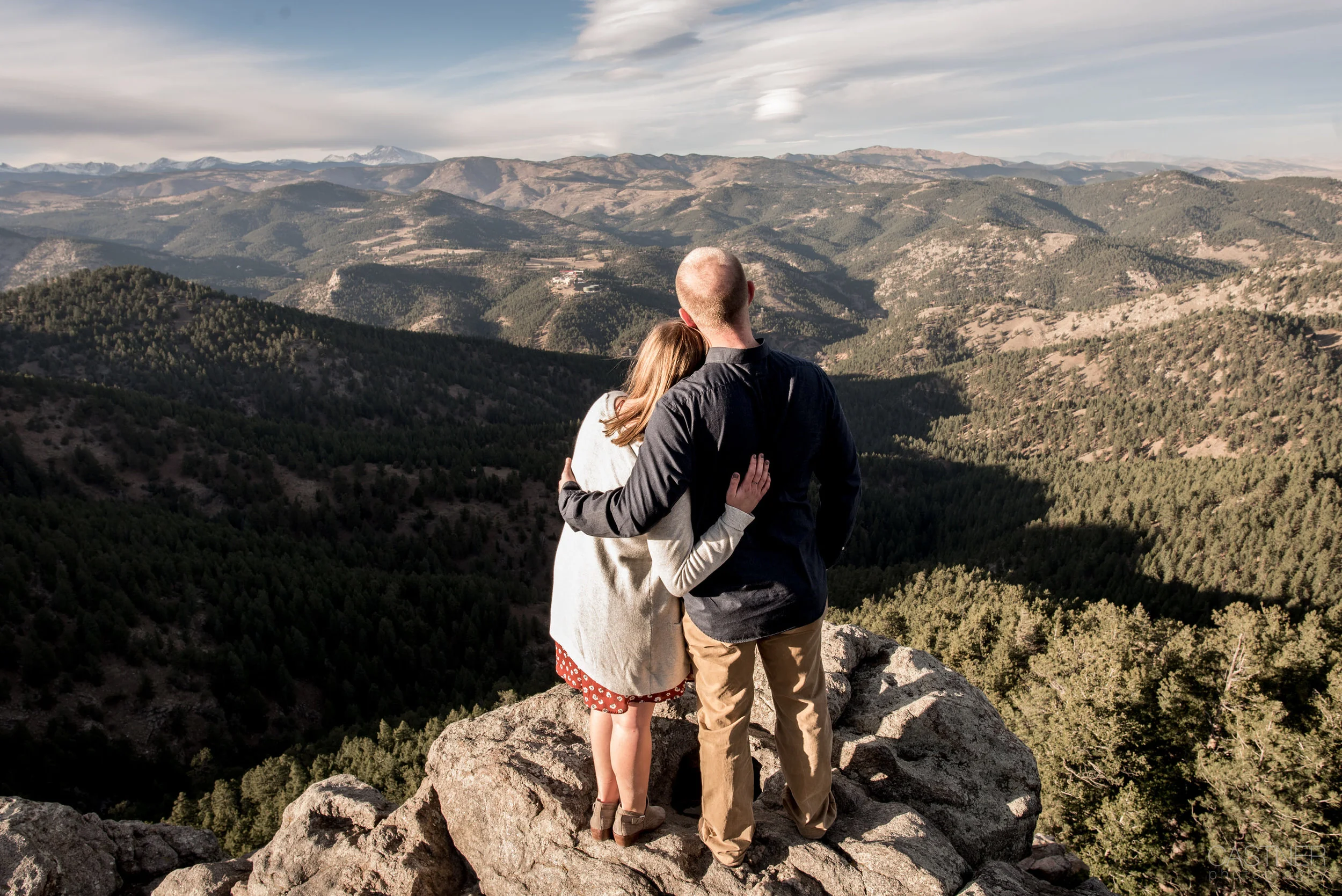 boulder colorado wedding photographers engagement mountain landscape
