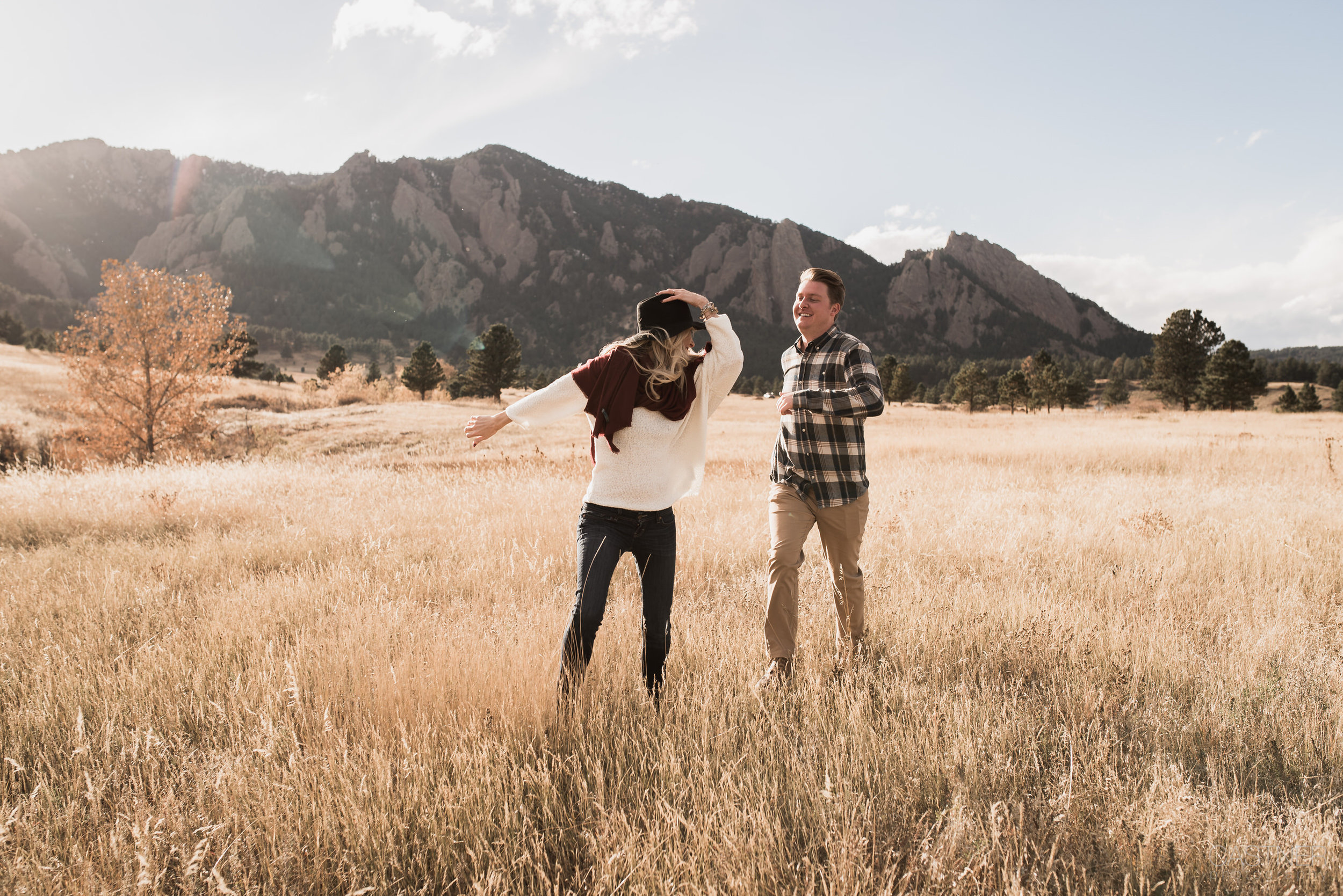 boulder eldorado canyon wedding engagement photography mountains fall