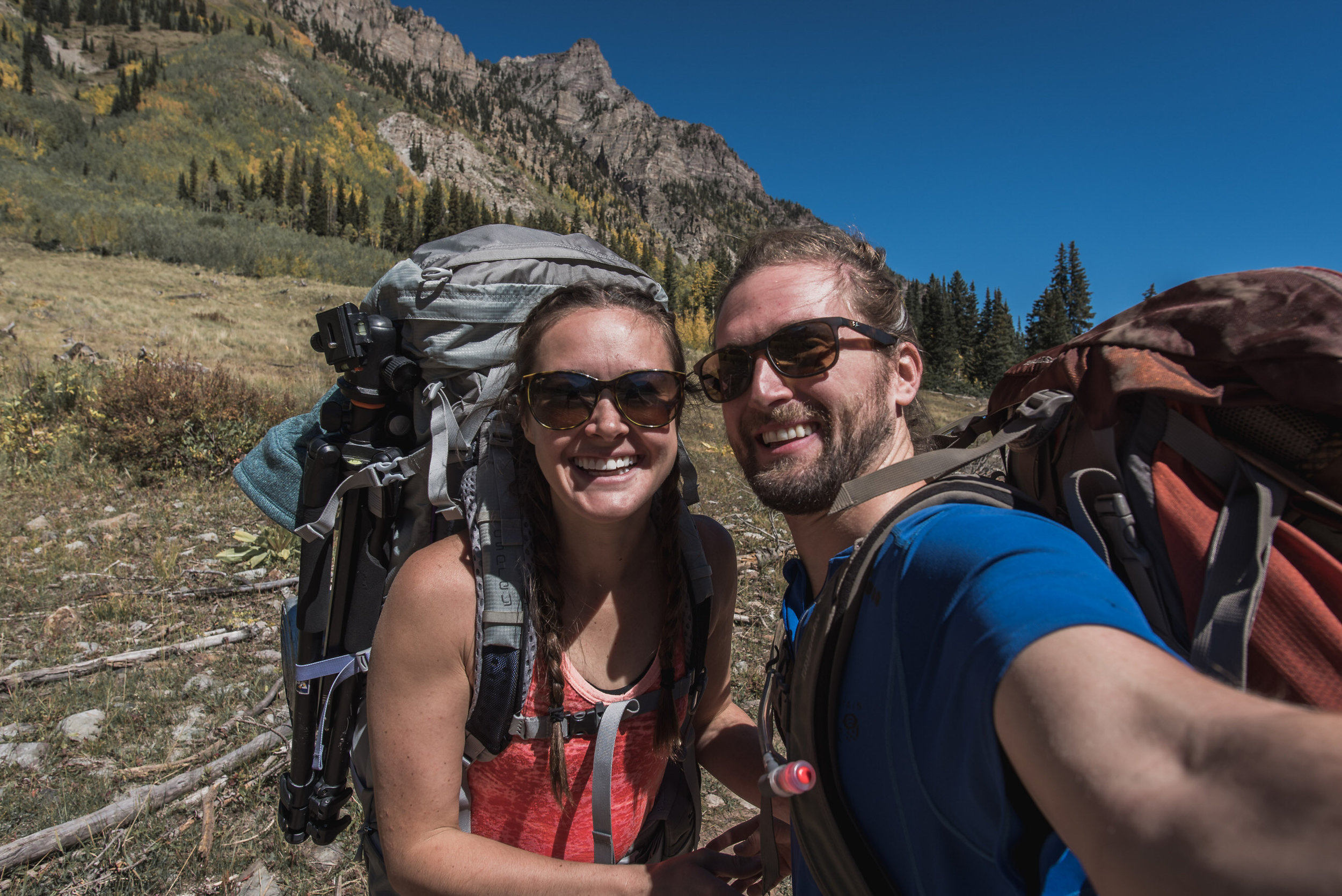 four pass loop fall colors backpacking aspen boulder photographers