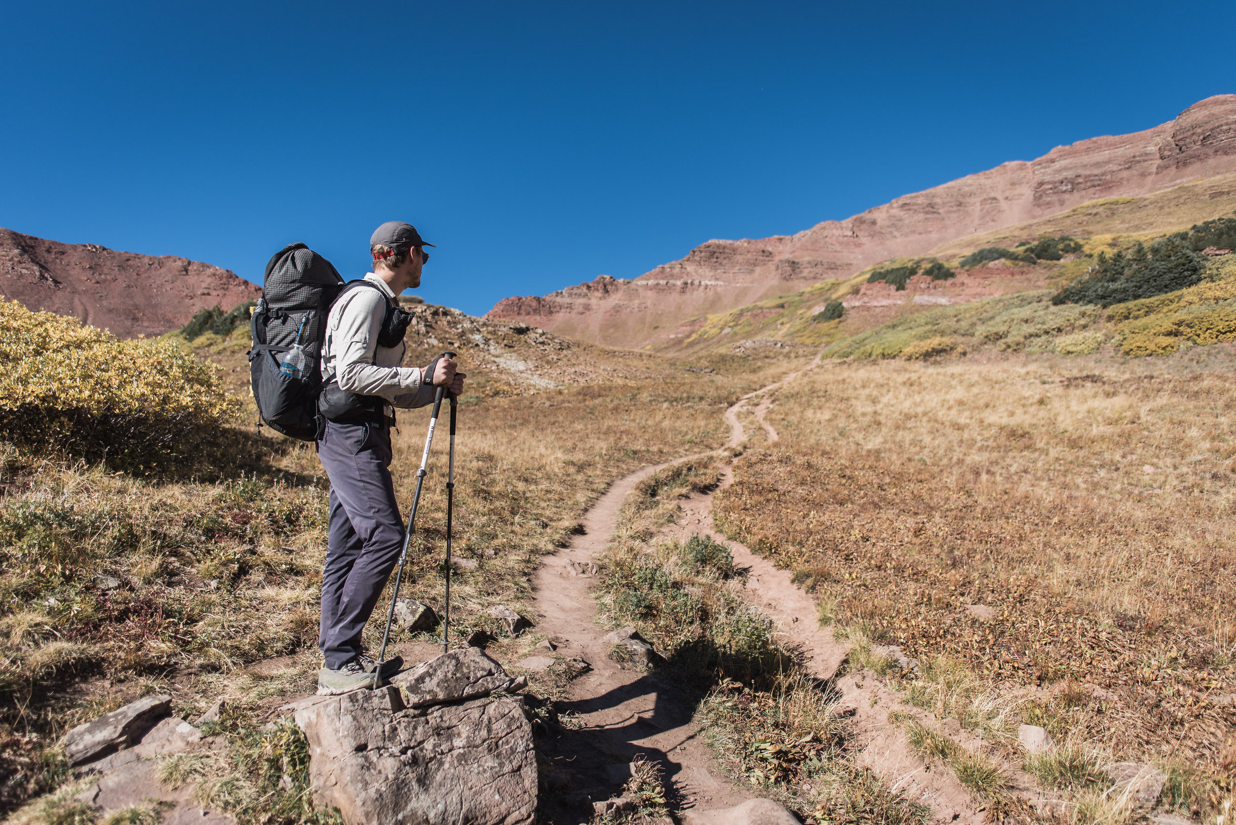 four pass loop fall colors backpacking aspen boulder photographers