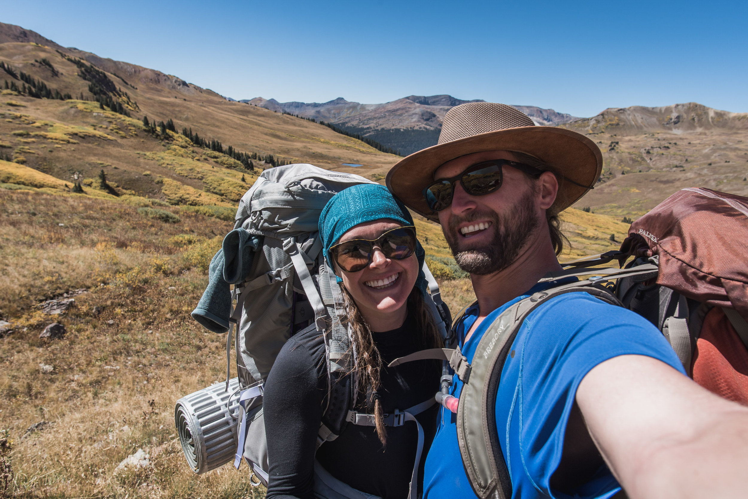 four pass loop fall colors backpacking aspen boulder photographers