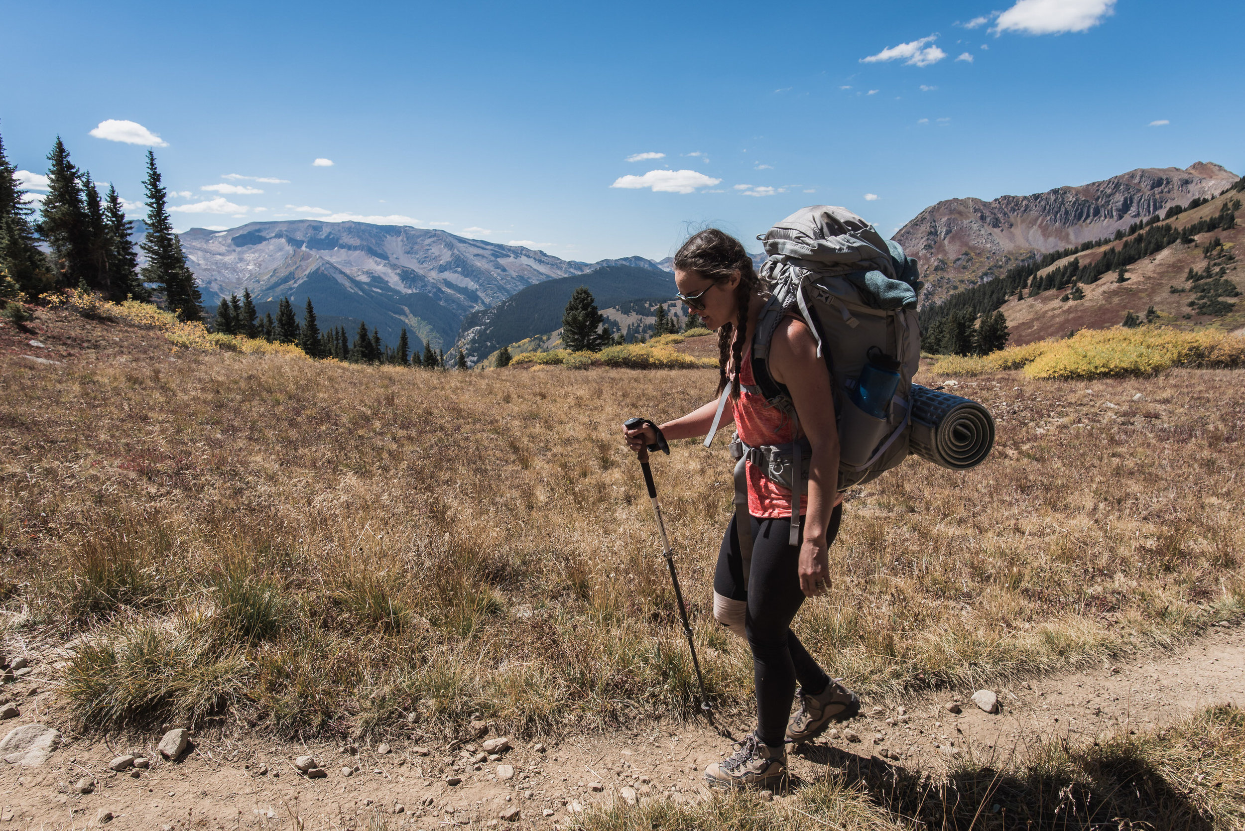 four pass loop fall colors backpacking aspen boulder photographers